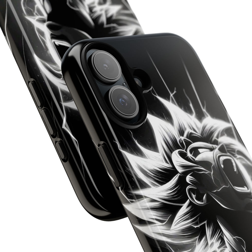 Anime Saiyan Rage Dragon ball Z Tough Cases for iPhones, Samsung, and Pixel