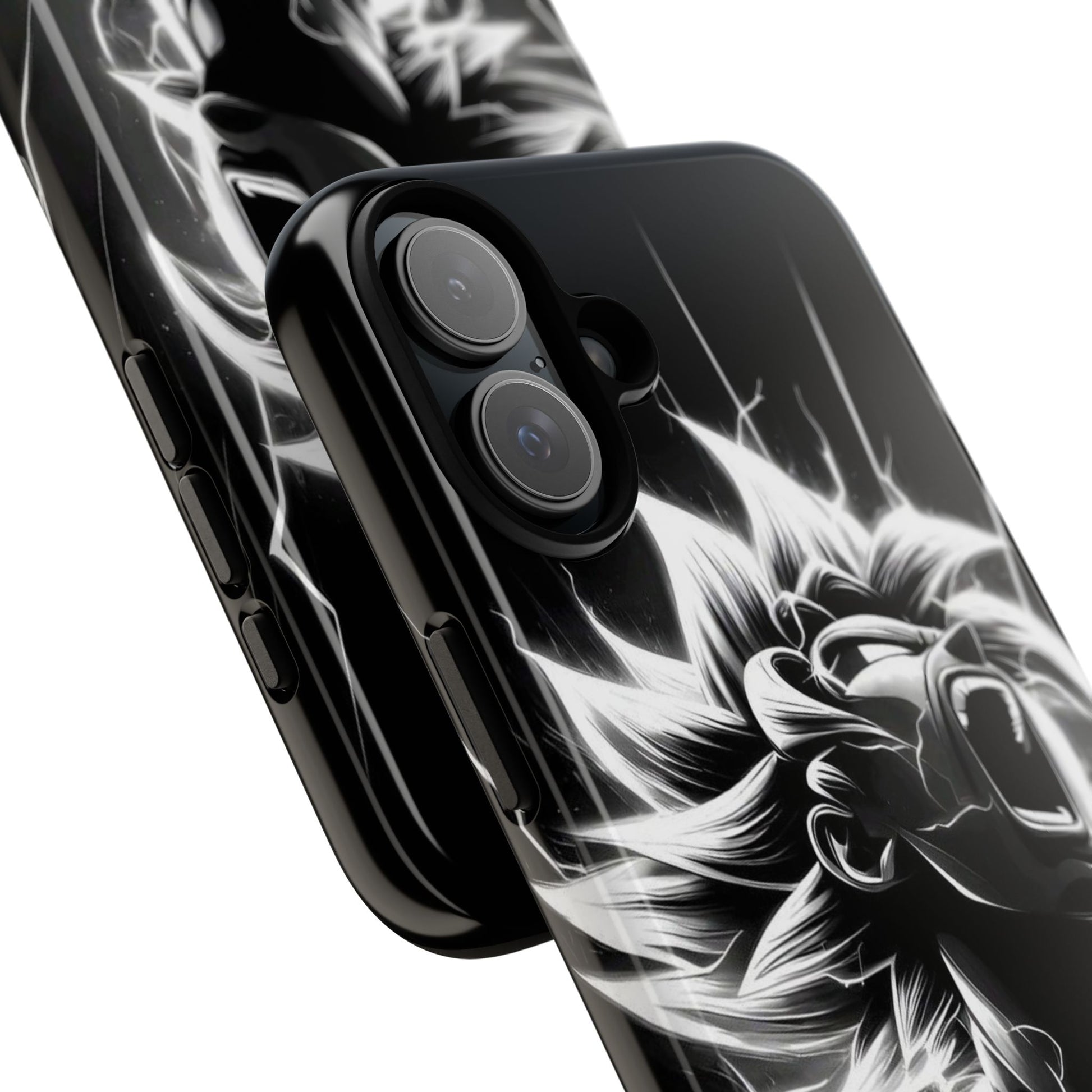 Anime Saiyan Rage Dragon ball Z Tough Cases for iPhones, Samsung, and Pixel
