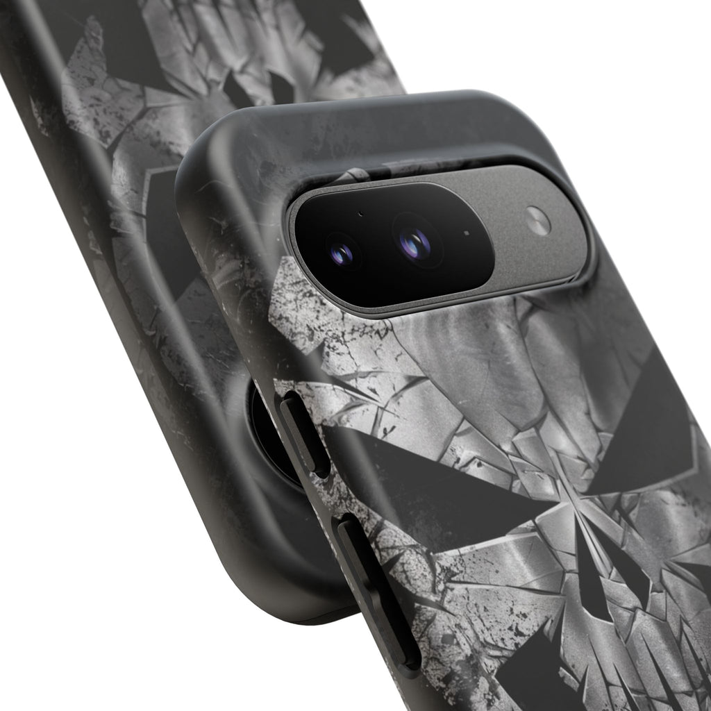 The Punisher Logo Art Tough Cases for iPhones, Samsung, and Pixel