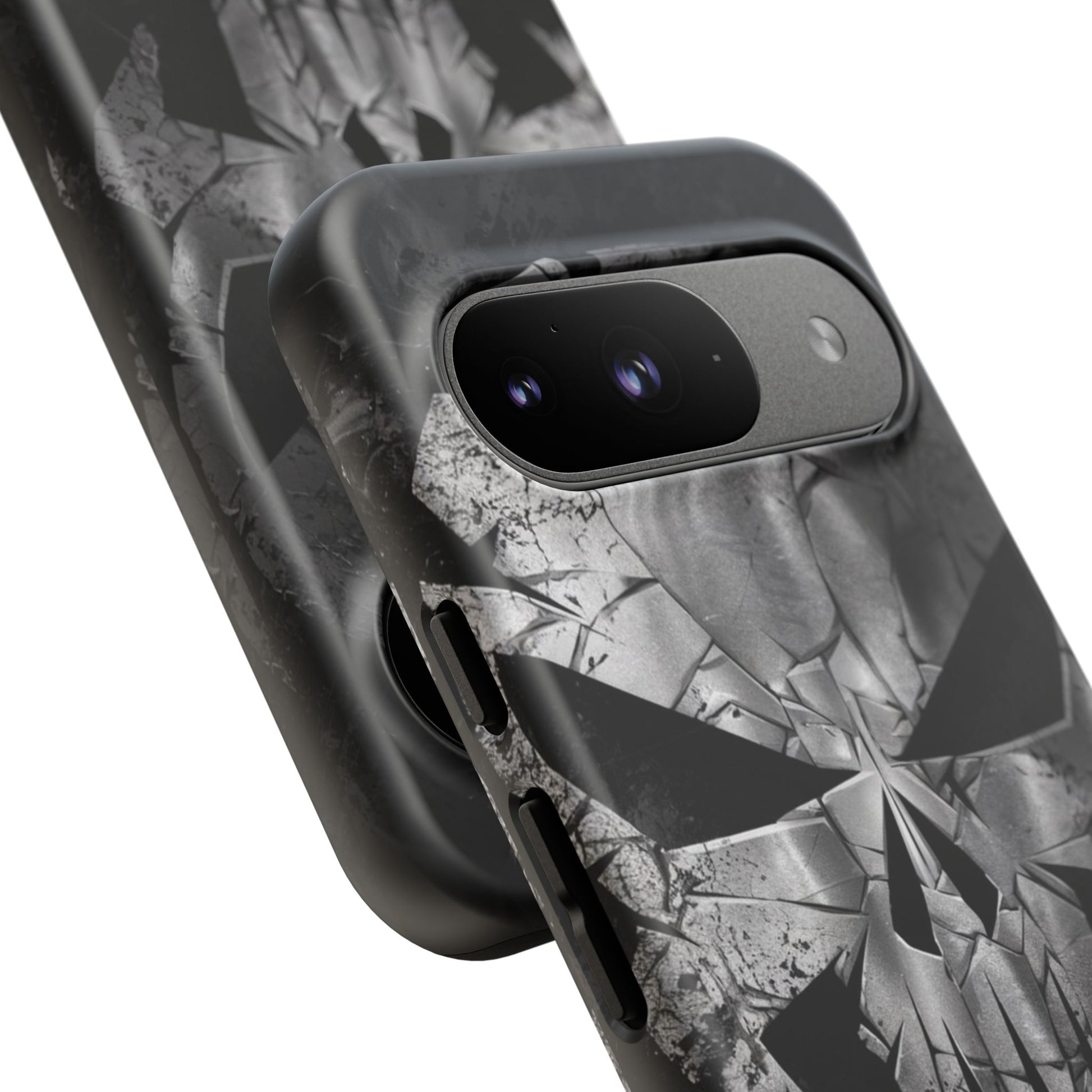 The Punisher Logo Art Tough Cases for iPhones, Samsung, and Pixel