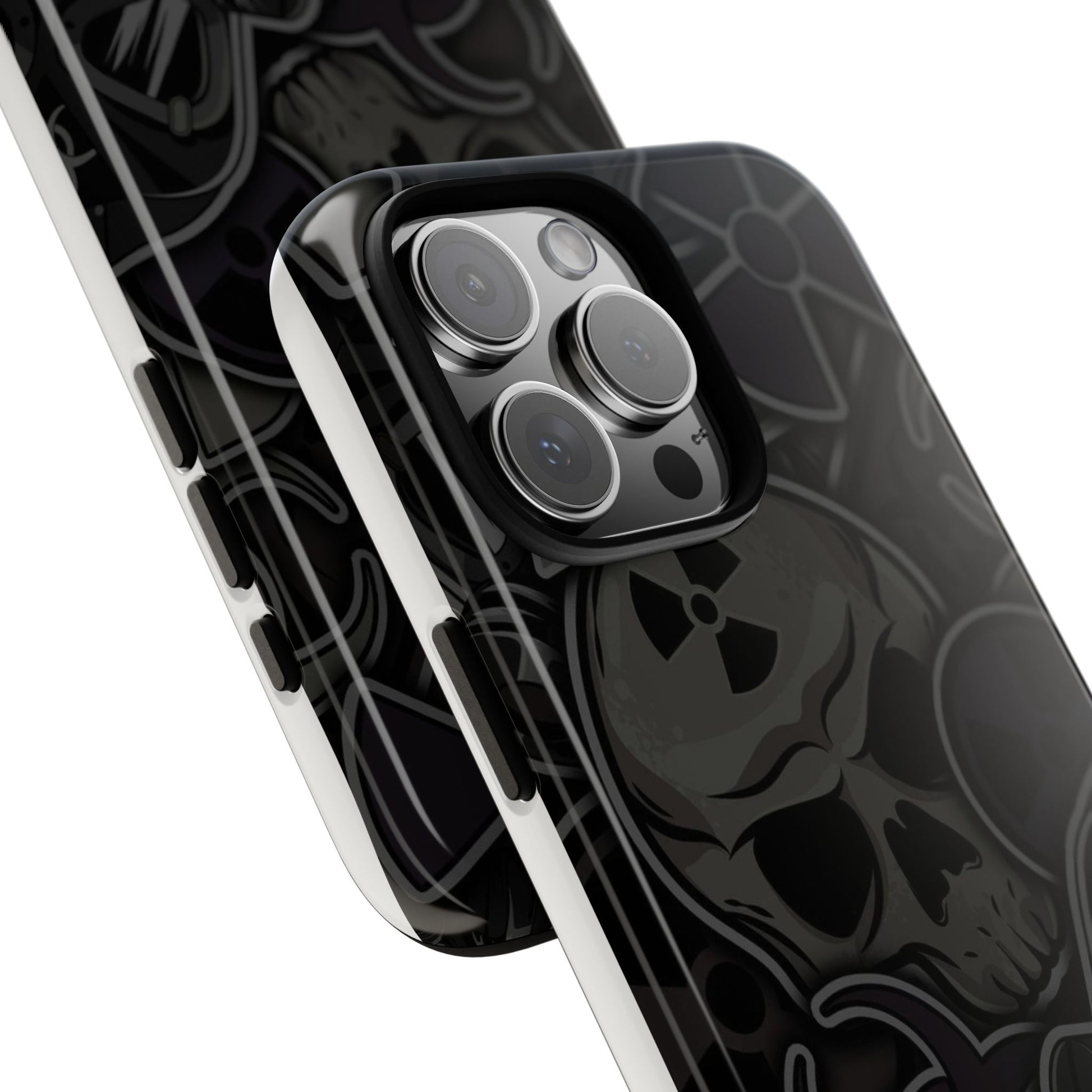 Tough Cases Phone Case, Edgy Skull Design Phone Cover, Gothic Cell Phone Shell