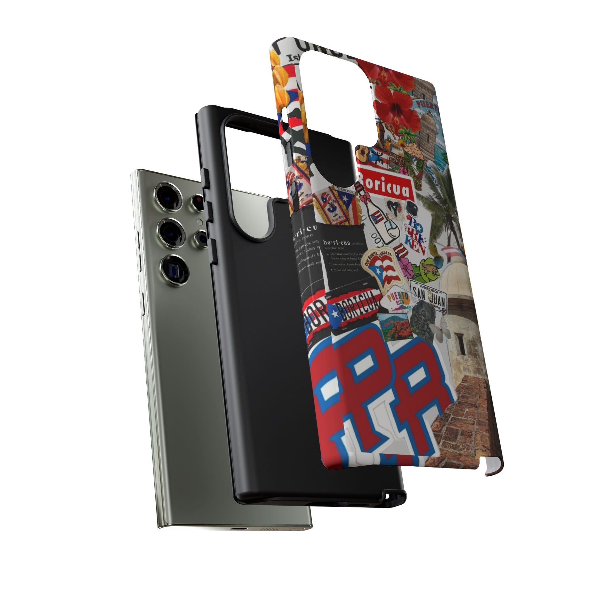 Puerto Rico Boricua Art Tough Cases for iPhones, Samsung, and Pixel