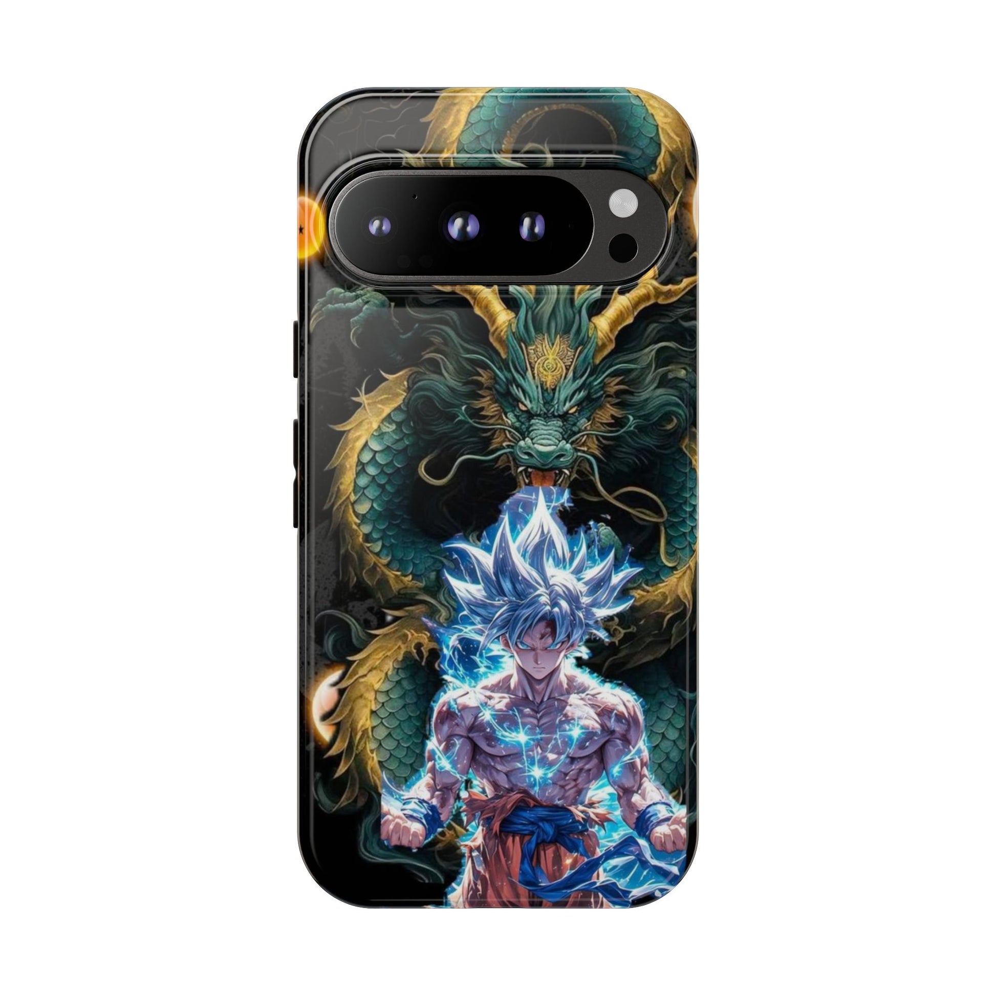 Anime Goku x Shenron Dragonball Z Tough Cases for iPhones, Samsung, and Pixel