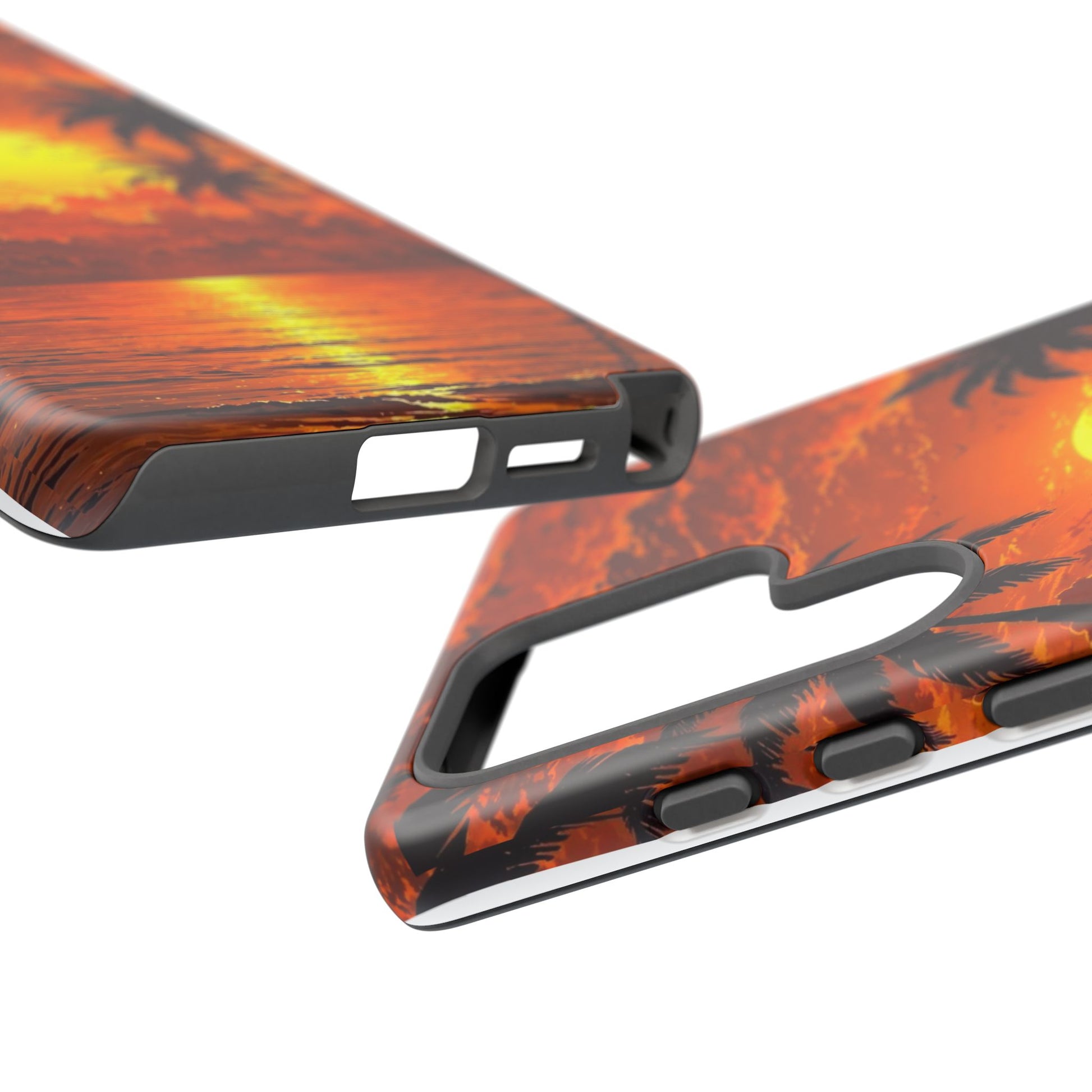 Beautiful Beach Sunset Tough Cases for iPhones, Samsung, and Pixel