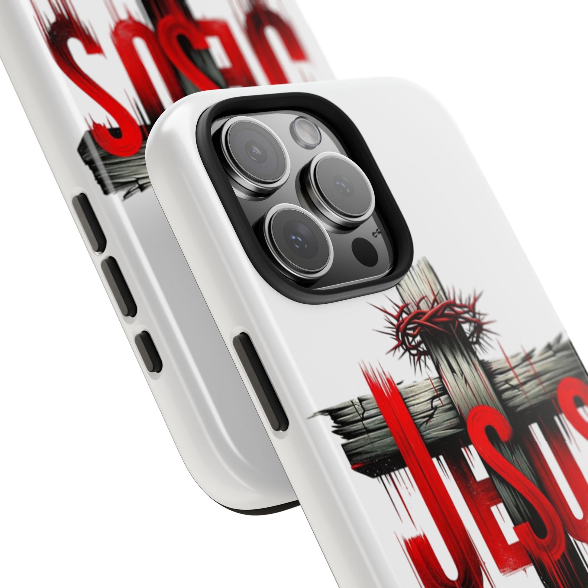 Jesus Cross and Crown Christian Theme Phone Cases for iPhones & Samsung Phones
