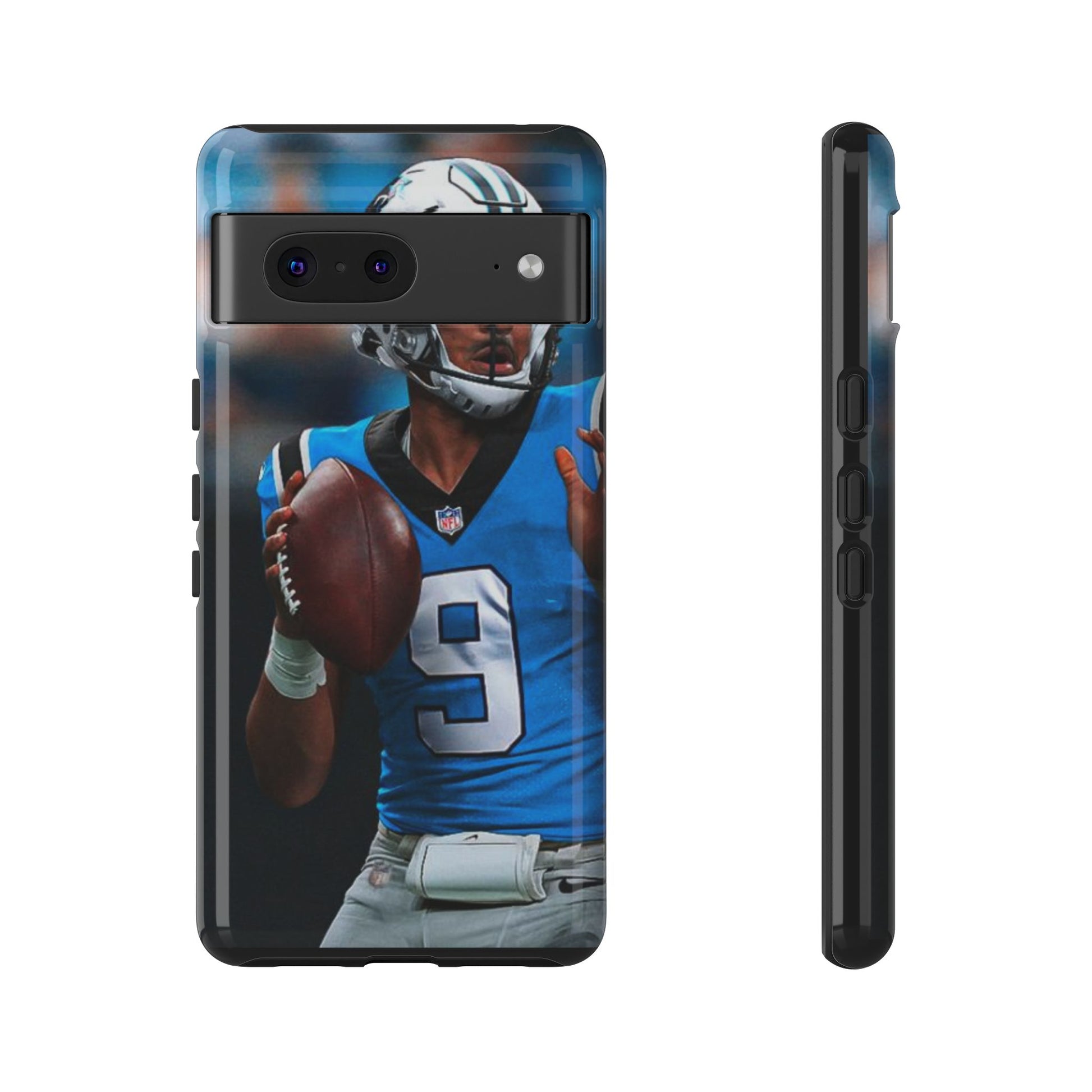 Carolina Panthers Bryce Young Football Tough Cases for iPhones, Samsung, and Pixel