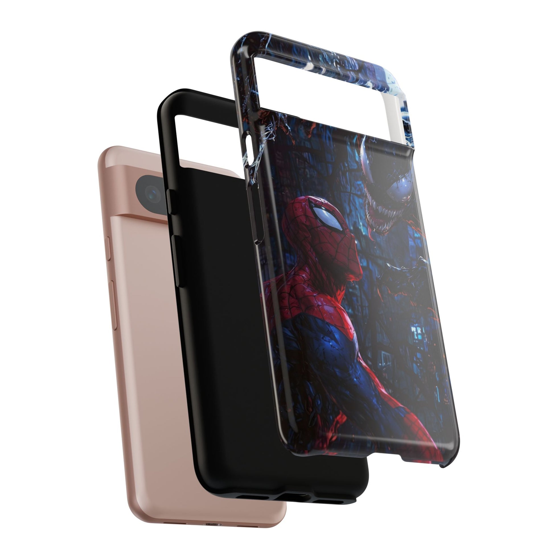 Venom x Spiderman Phone Case, Tough Cases for iPhones, Samsung, and Pixel
