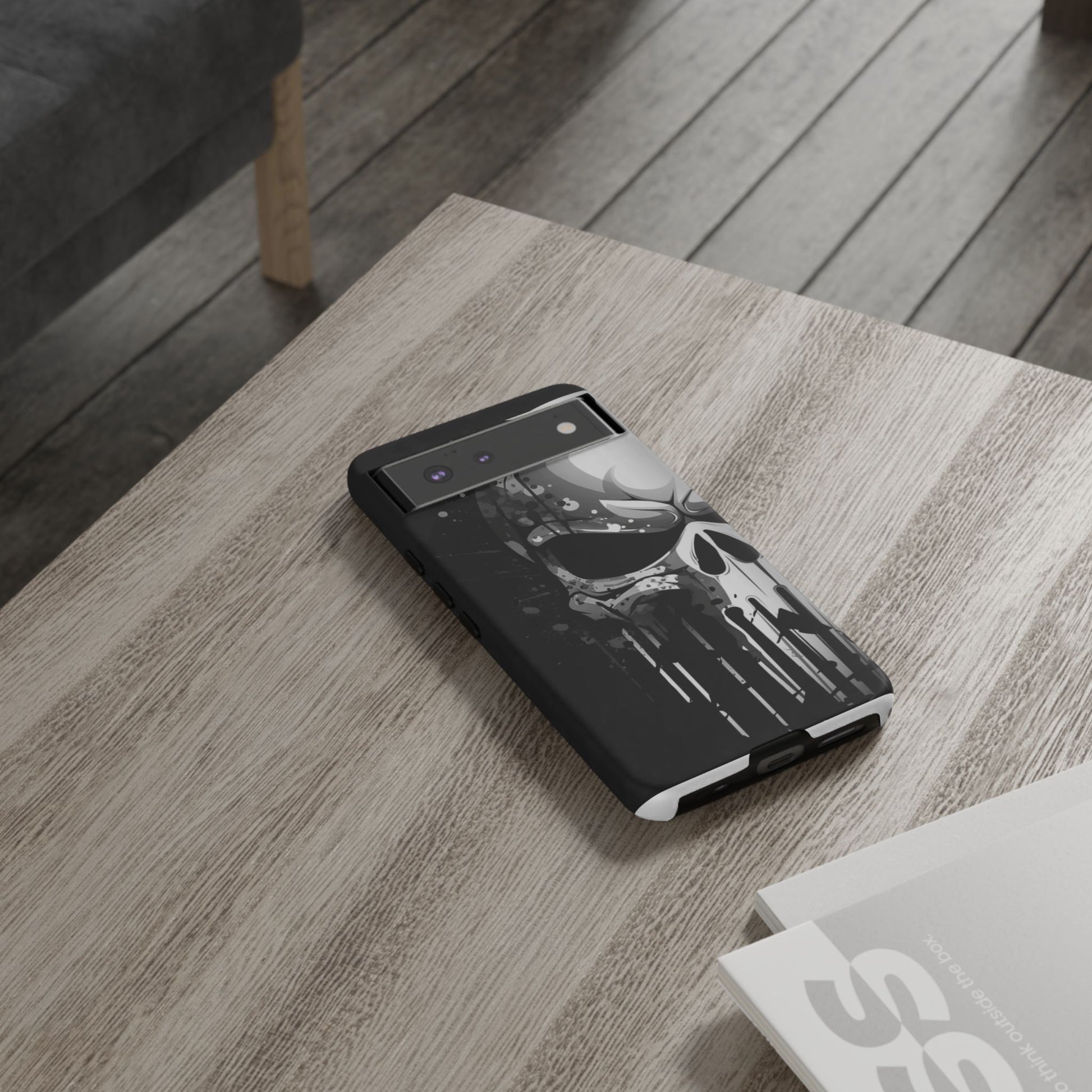 Punisher Skull Tough Cases for iPhones, Samsung, and Pixel