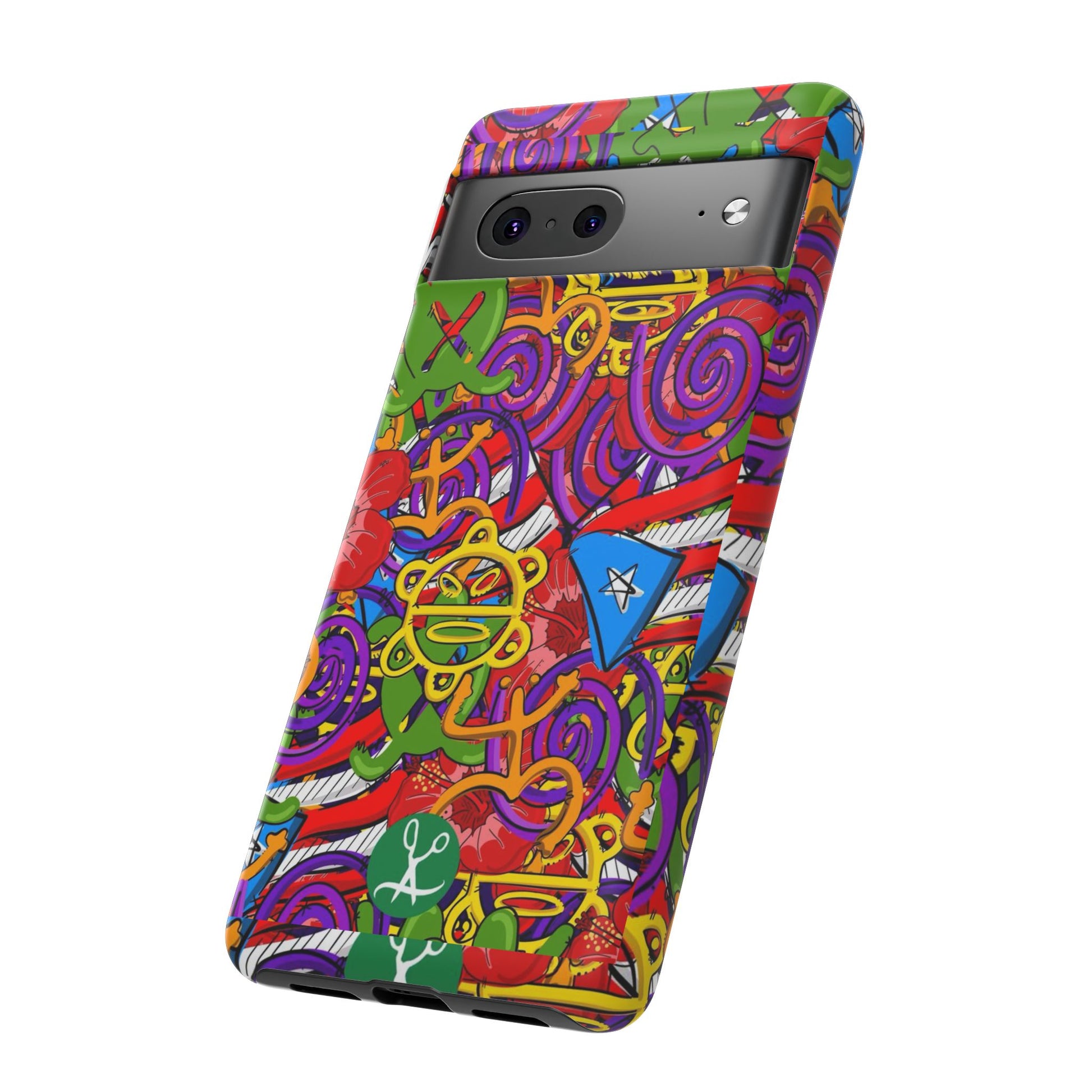 Puerto Rico Taino Tribal Art Tough Cases for iPhones, Samsung, and Pixel