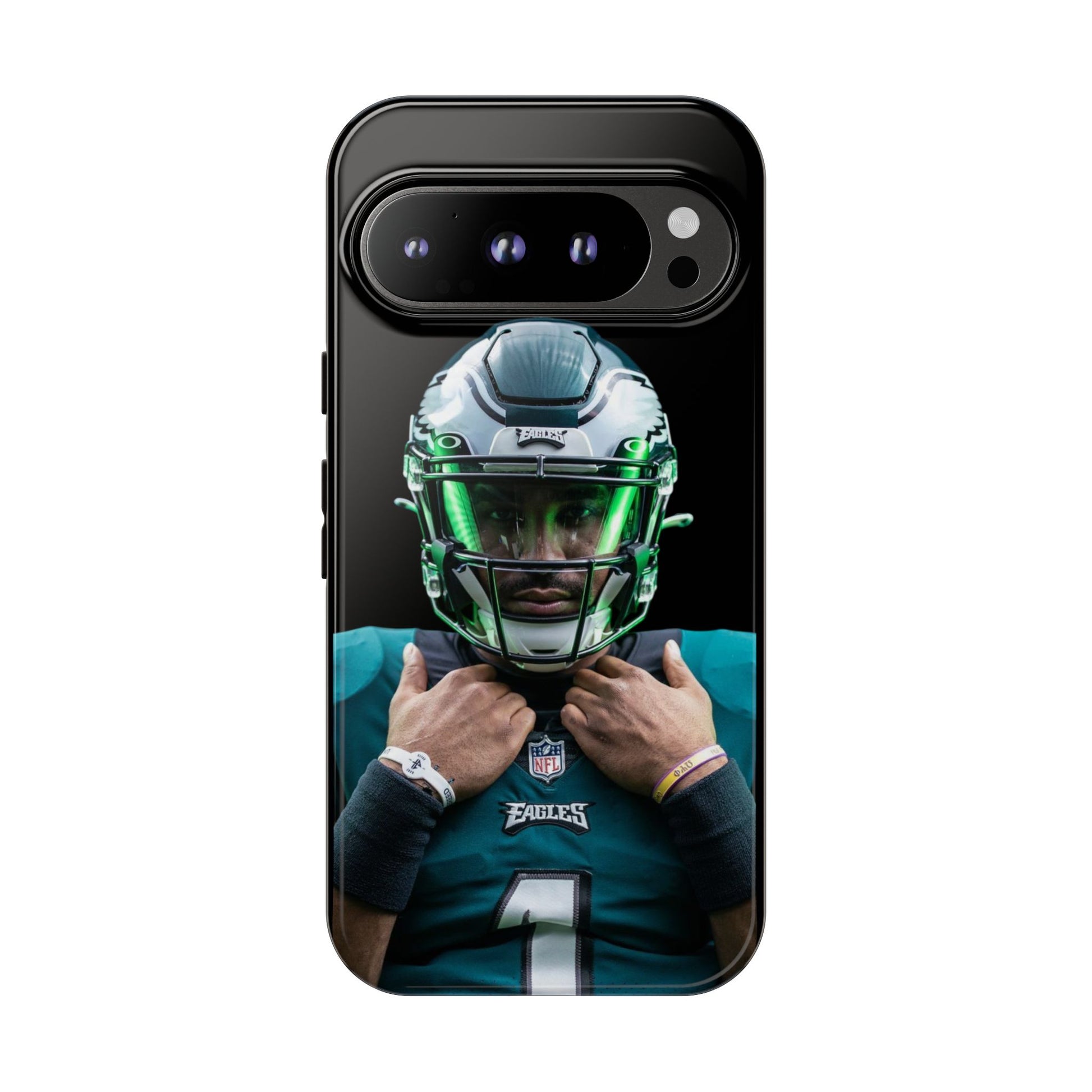 Eagles Football Jalen Hurts Tough Cases for iPhones, Samsung, and Pixel