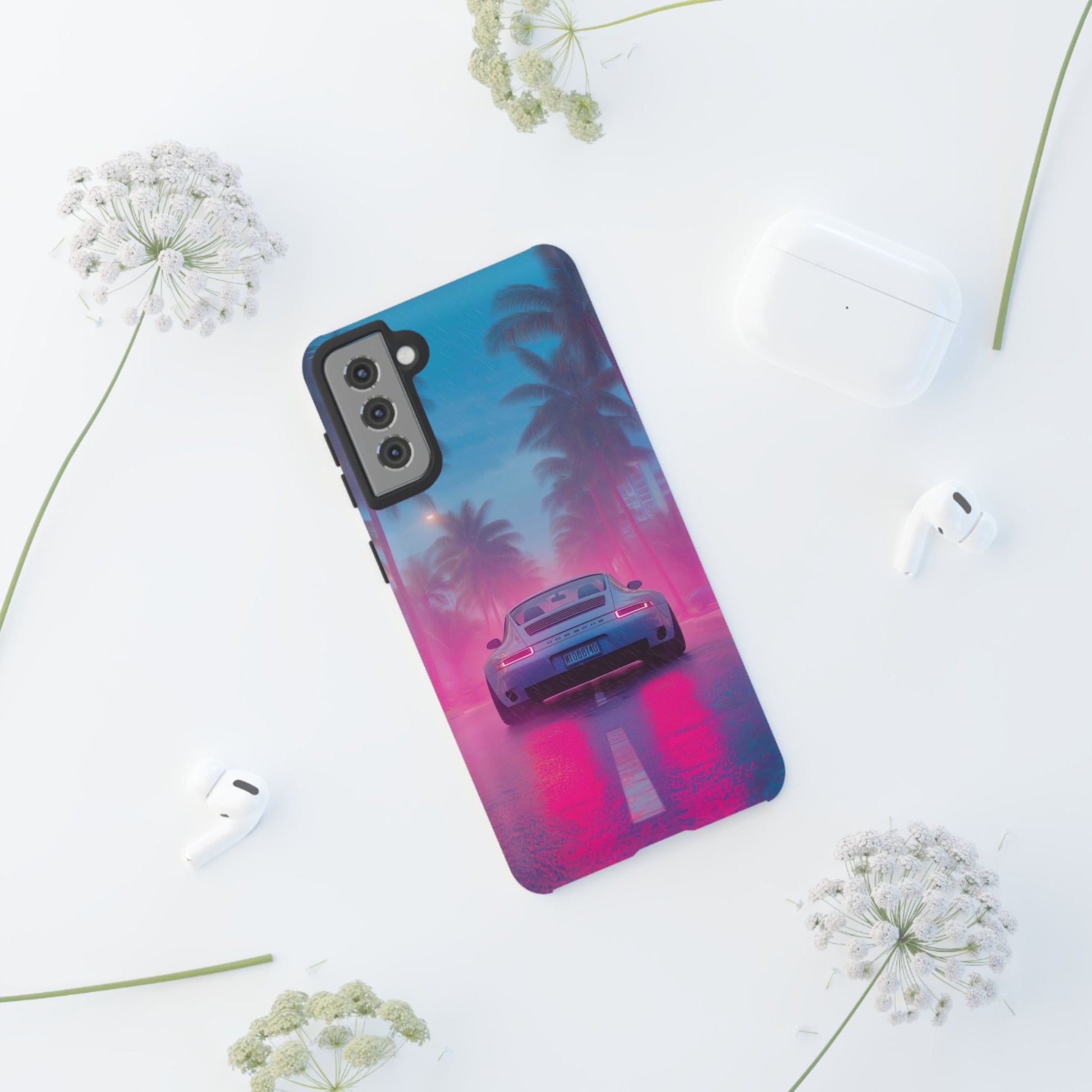 Miami Vice Porsche Phone Case for iPhone, Samsung Galaxy, & Pixel Phones