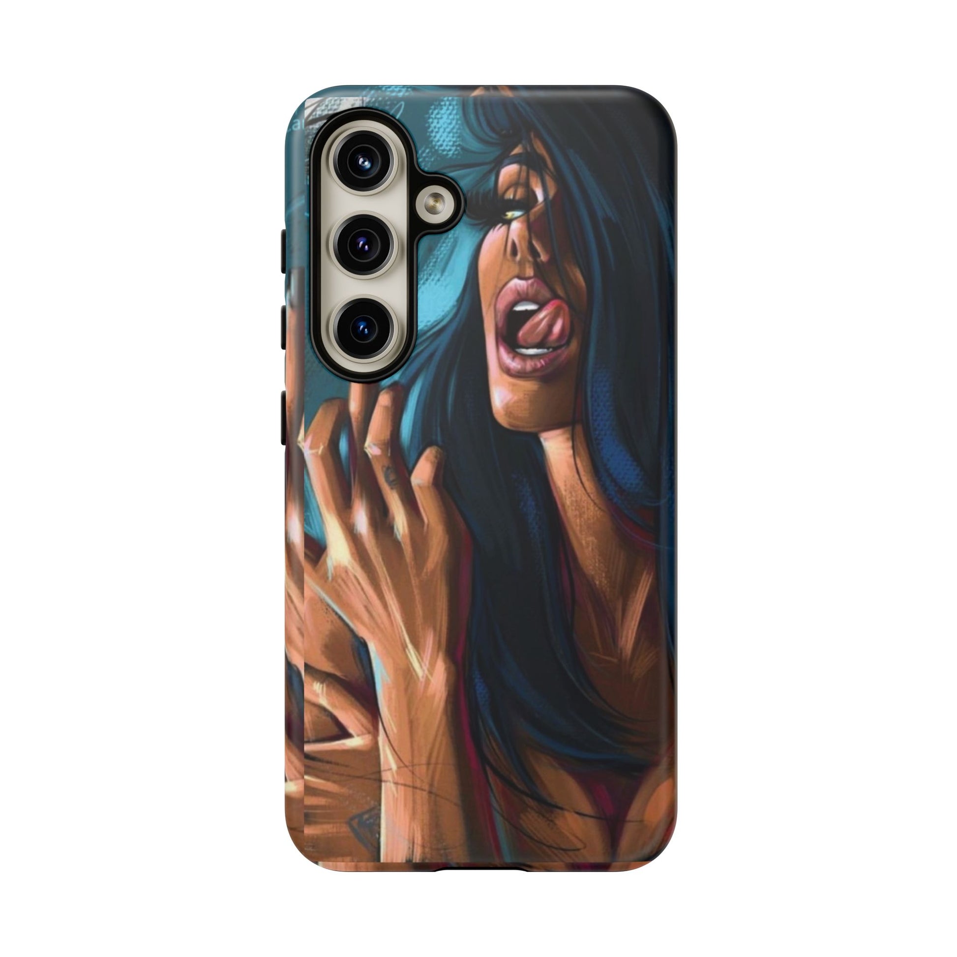 Tough Girl Theme Urban Design Cases for iPhones, Samsung, and Pixel