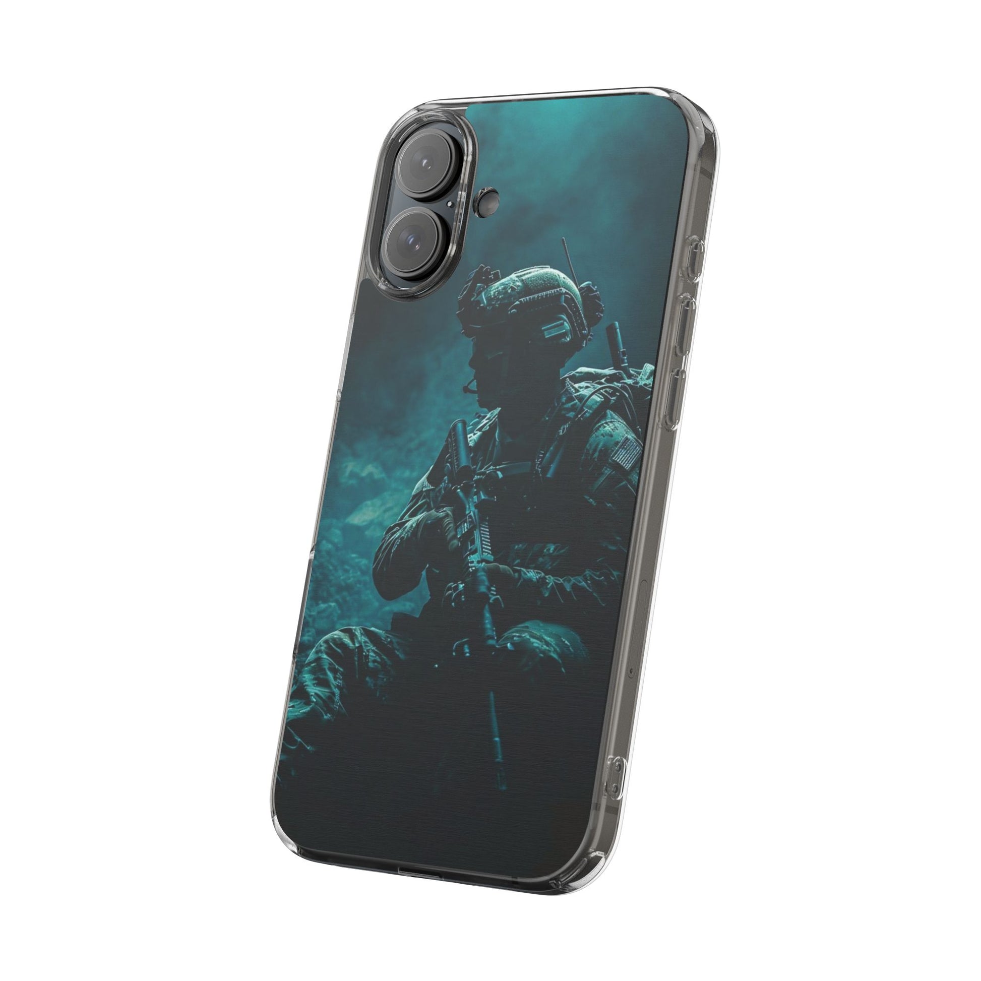 USA Military Inspired design Clear Phone Cases for Iphone and Samsung phones