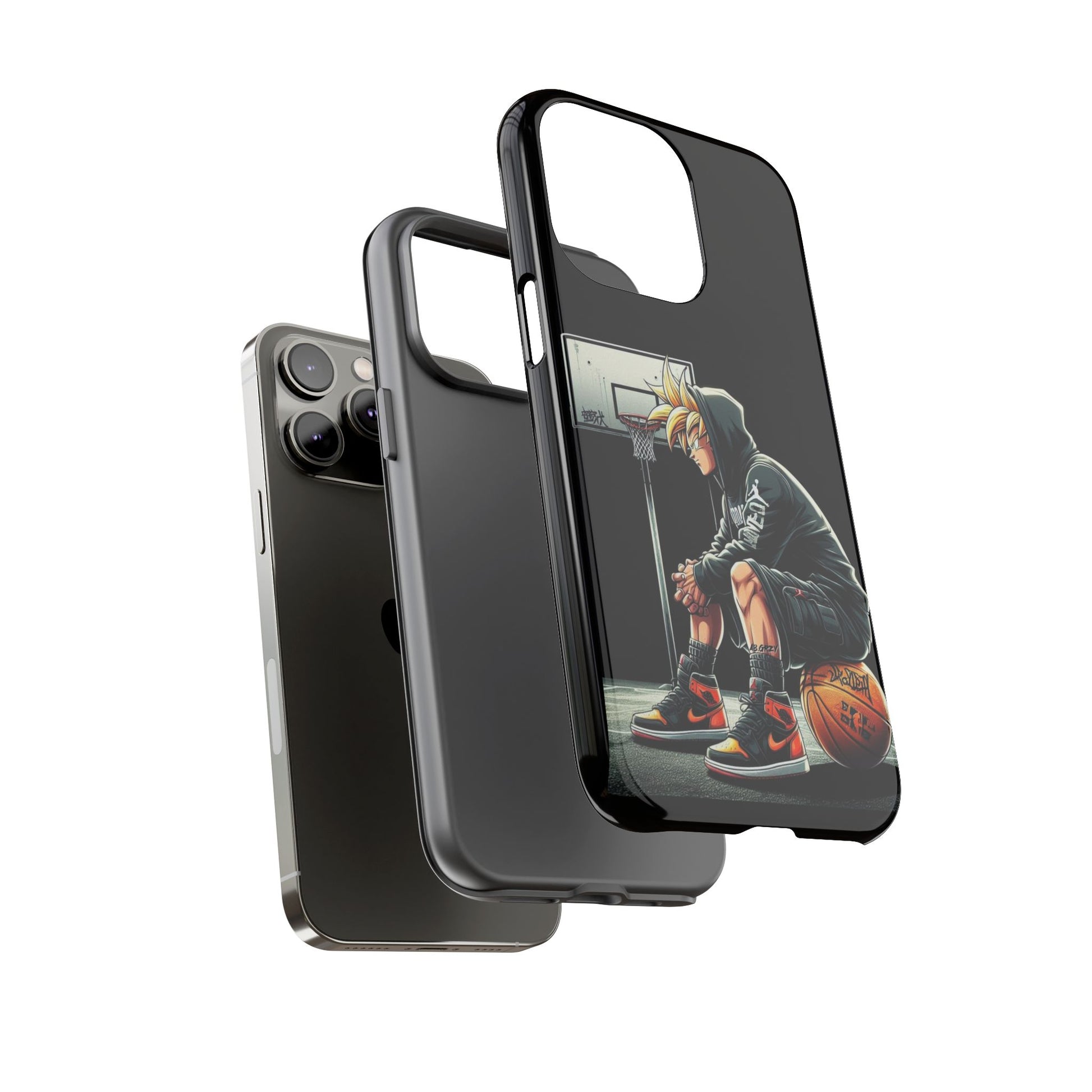 Son Goku Basketball Tough Cases for iPhones, Samsung, and Pixel