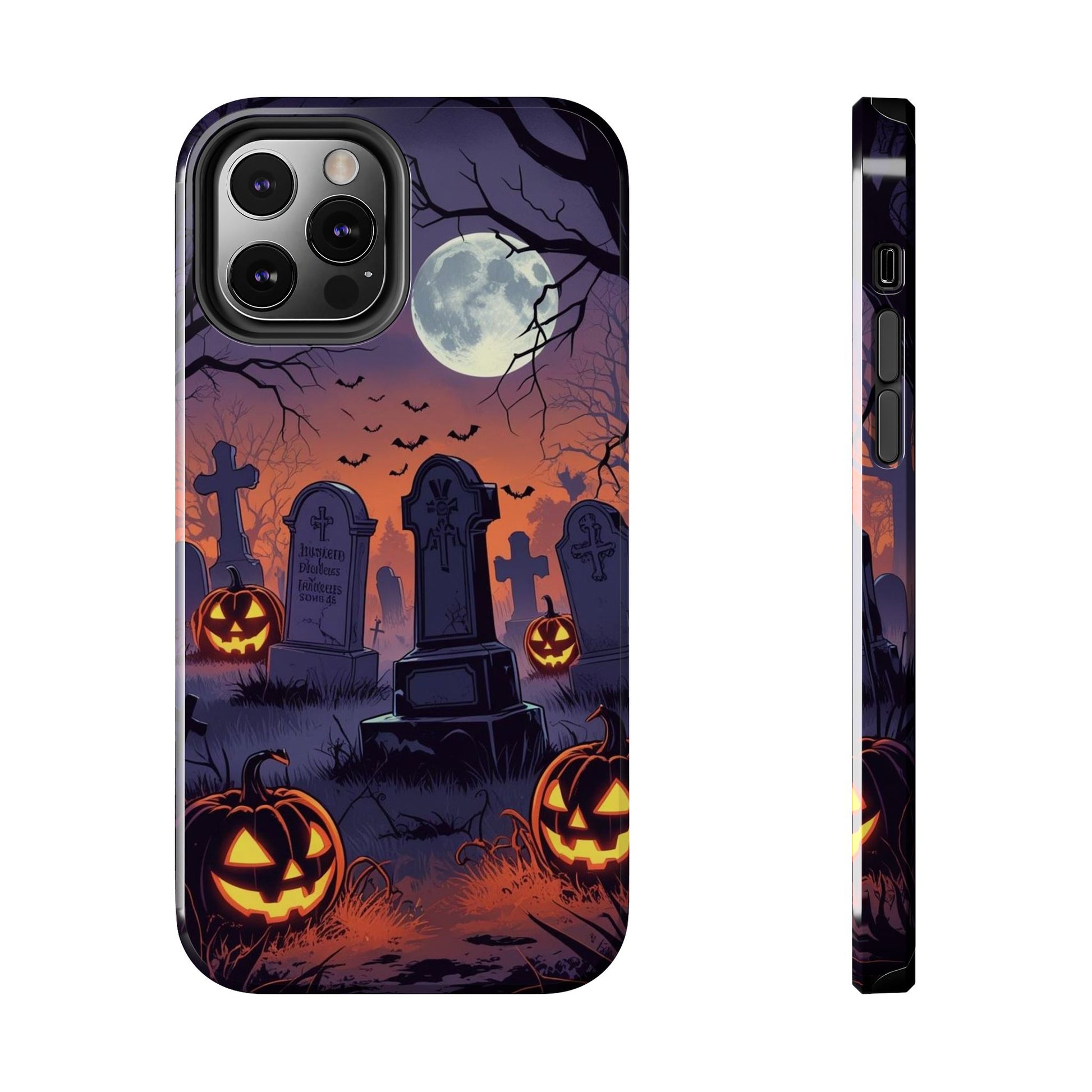 Graveyard Halloween Theme Phone Cases for iPhones & Samsung Phones