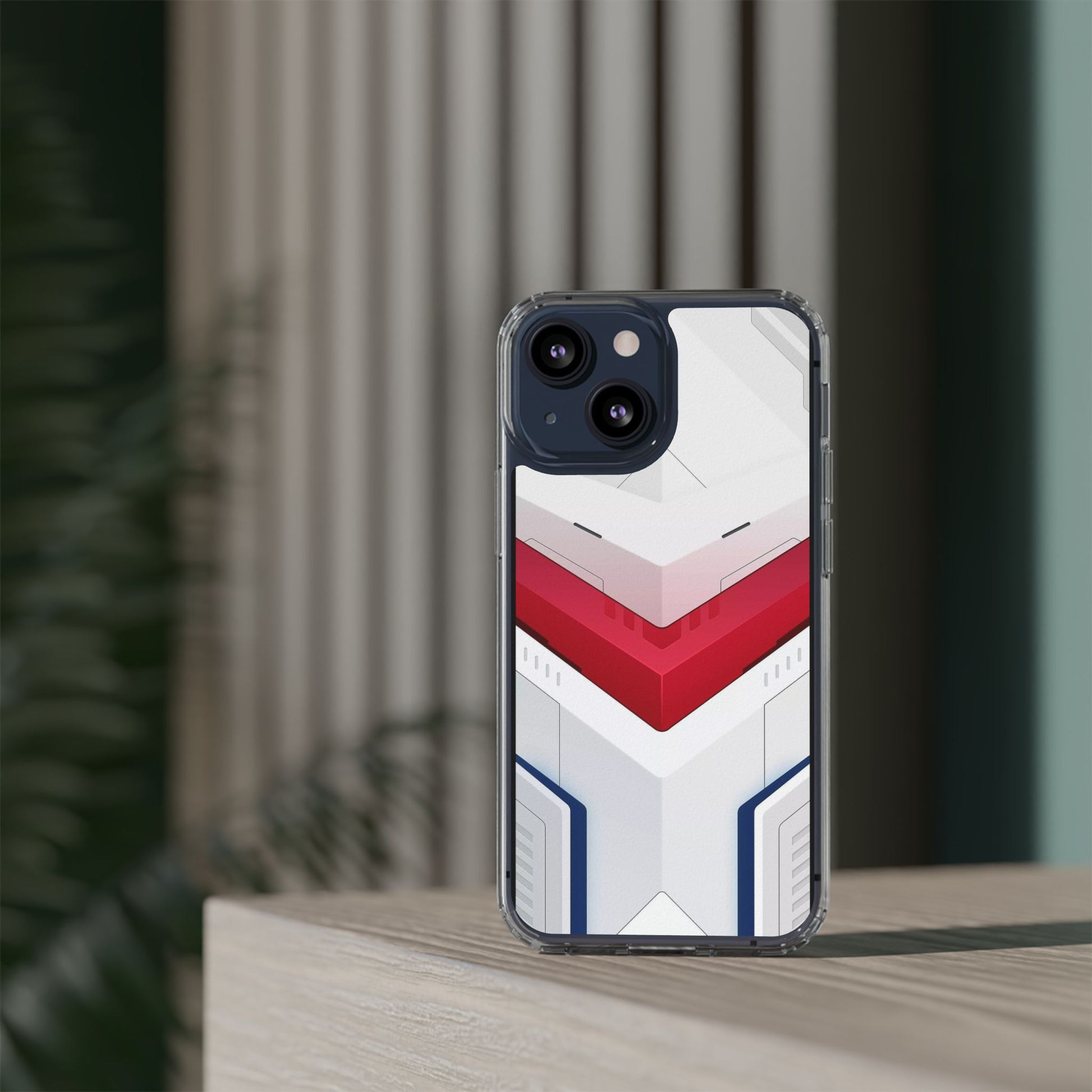 Mecha Armor Phone Case, Gundam Clear Cover for iPhone & Samsung - Gift for Anime