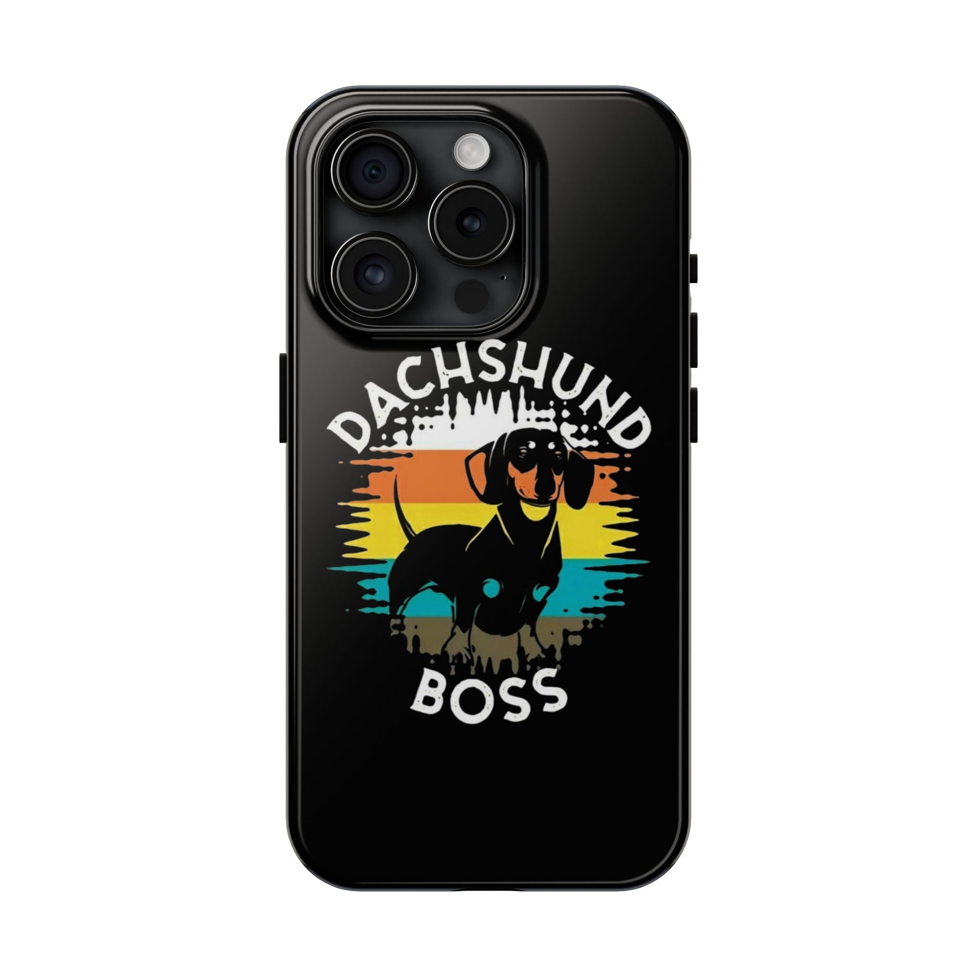 Dachshund Boss Theme Phone Cases for iPhones & Samsung Phones
