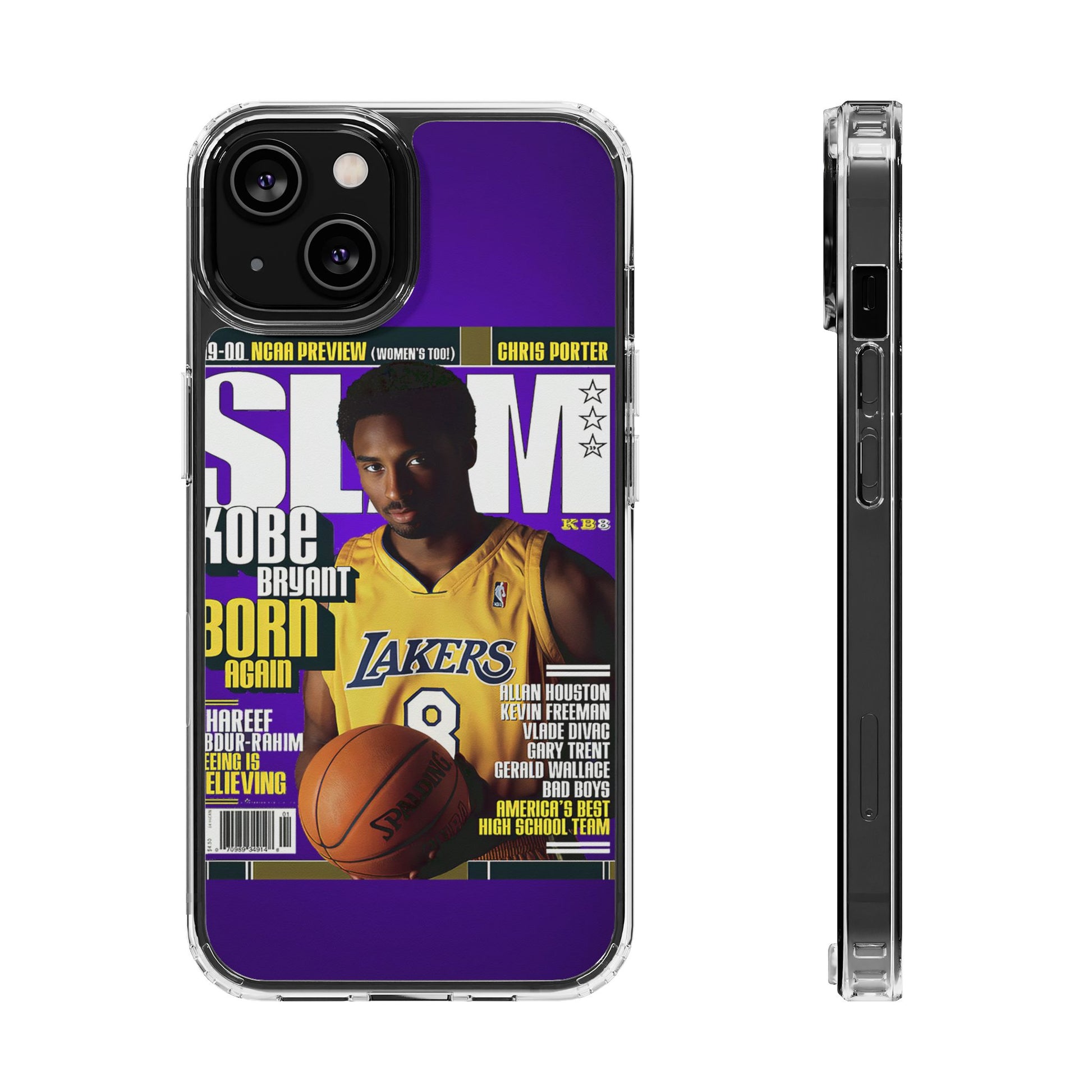 SLAM Cover Kobe Basketball Inspired design Clear Phone Cases