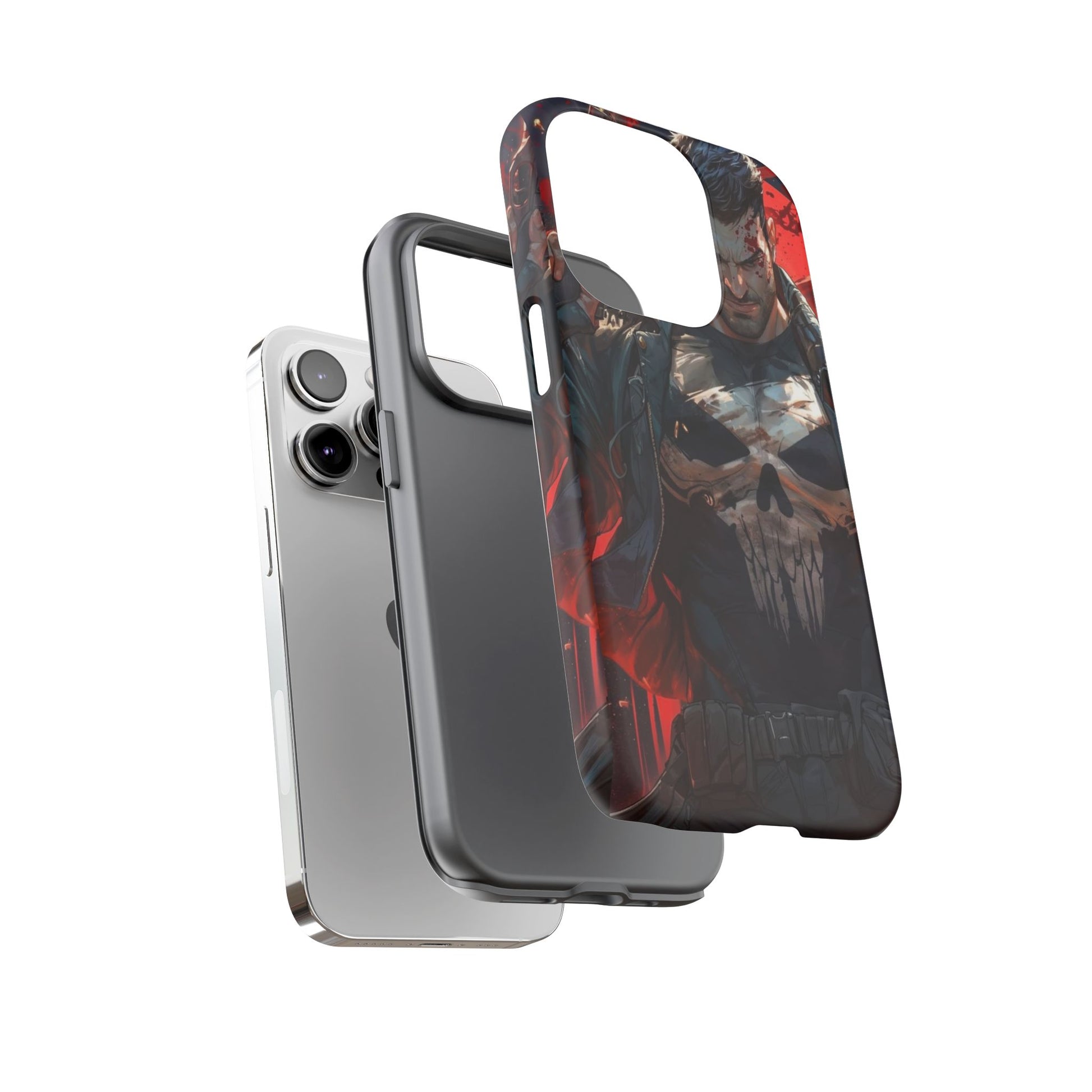 Punisher Tough Cases for iPhones, Samsung, and Pixel