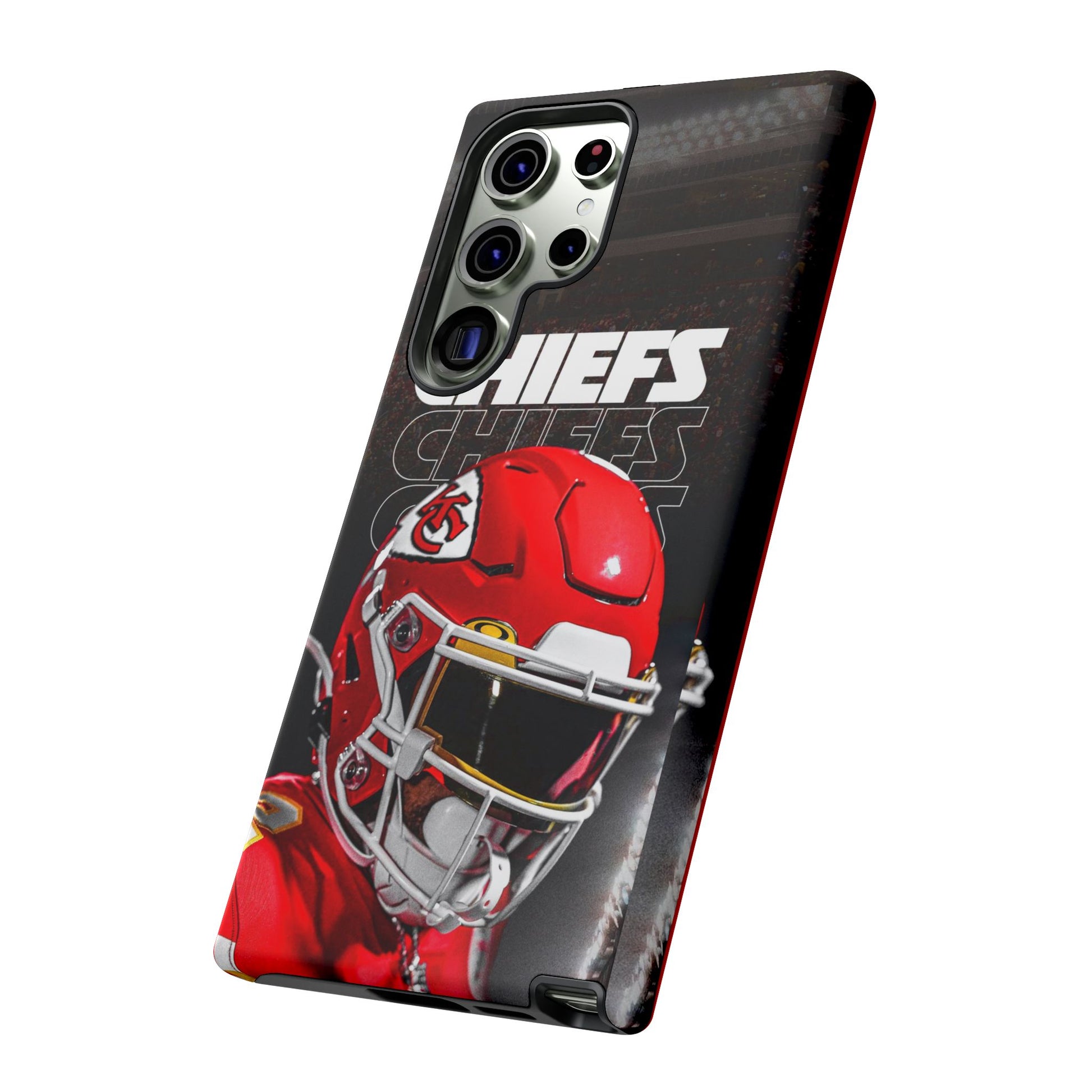Kansas City Chiefs Football Helmet Logo Tough Cases for iPhones, Samsung, and Pixel