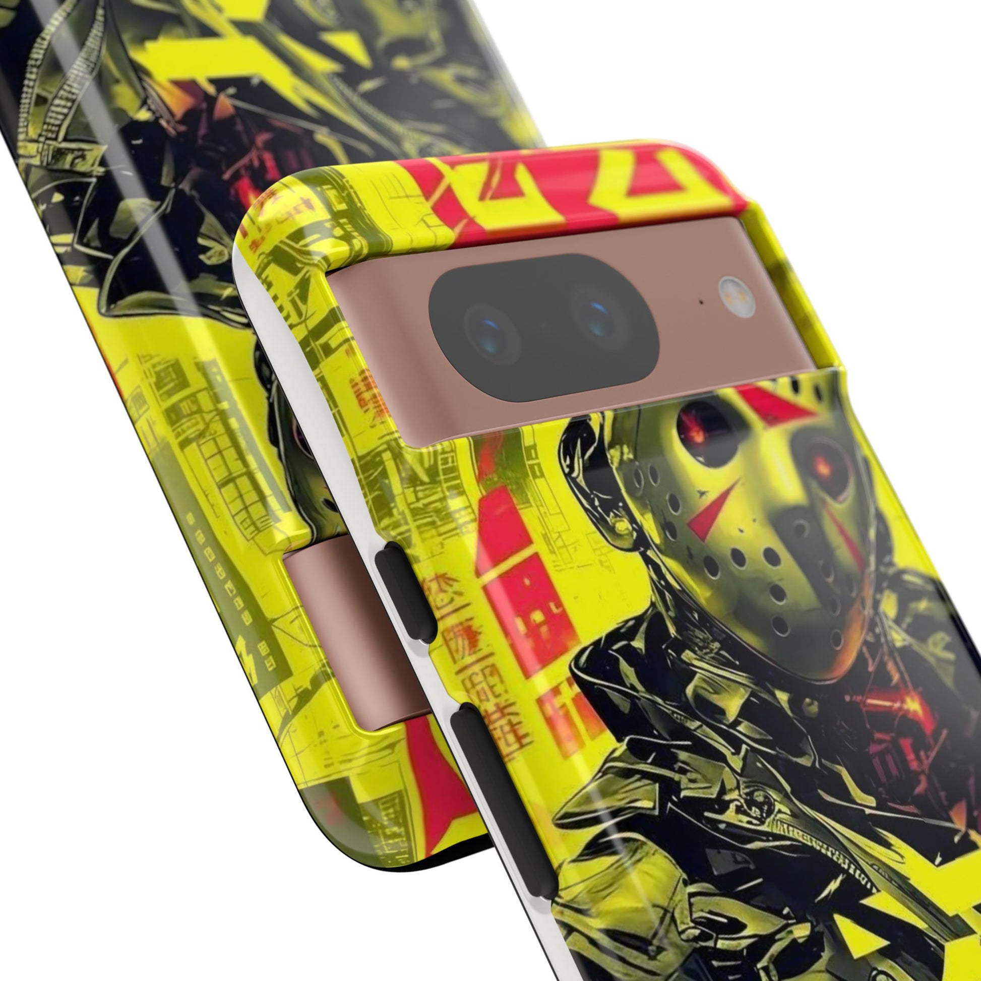 Cyberpunk X Jason Voorhees Tough Cases for iPhones, Samsung, and Pixel