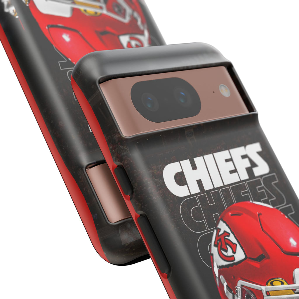 Kansas City Chiefs Football Helmet Logo Tough Cases for iPhones, Samsung, and Pixel