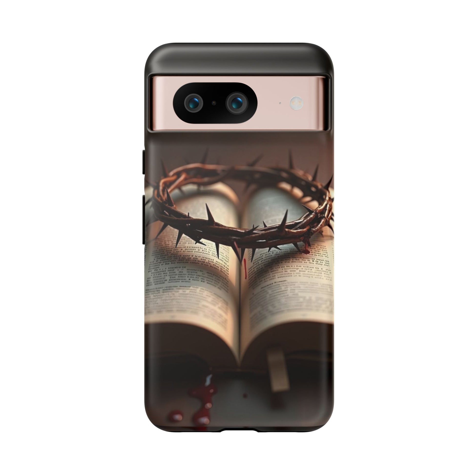 Crown of Thorns and Bible Christian Tough Cases for iPhones, Samsung, and Pixel