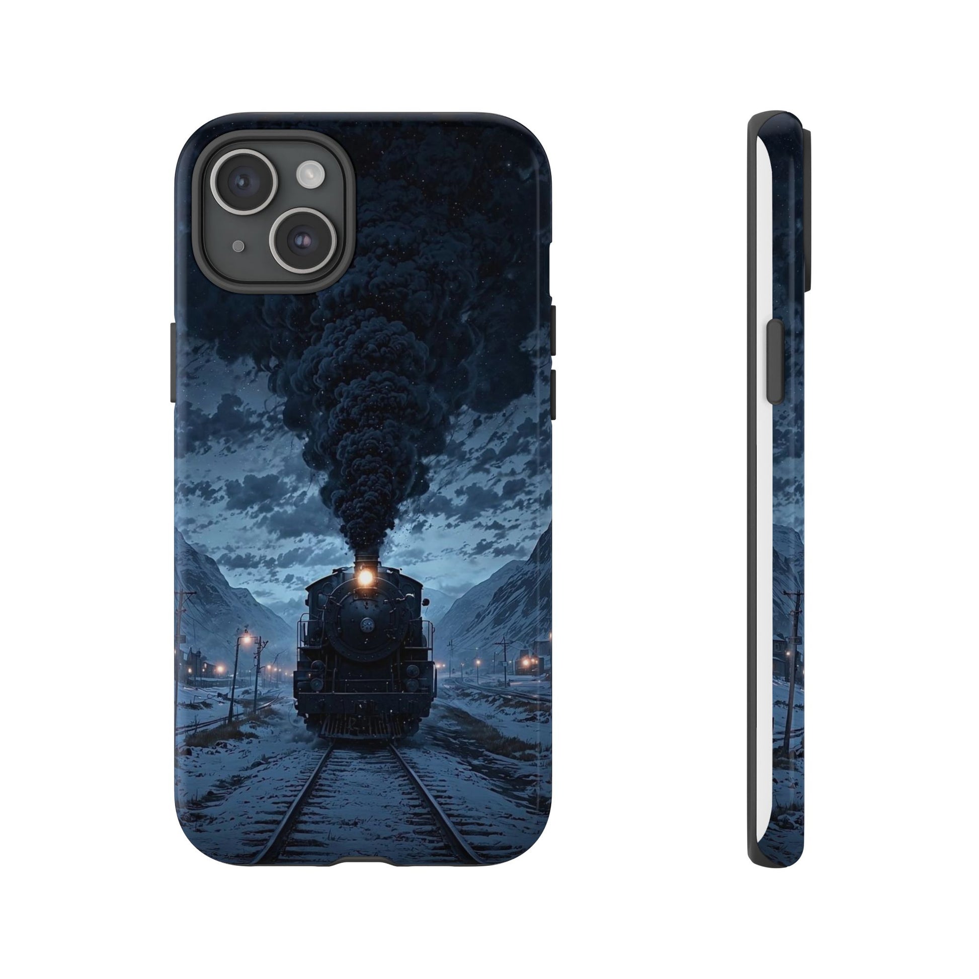 Steam Engine Train Themed Tough Cases for iPhones, Samsung, and Pixel