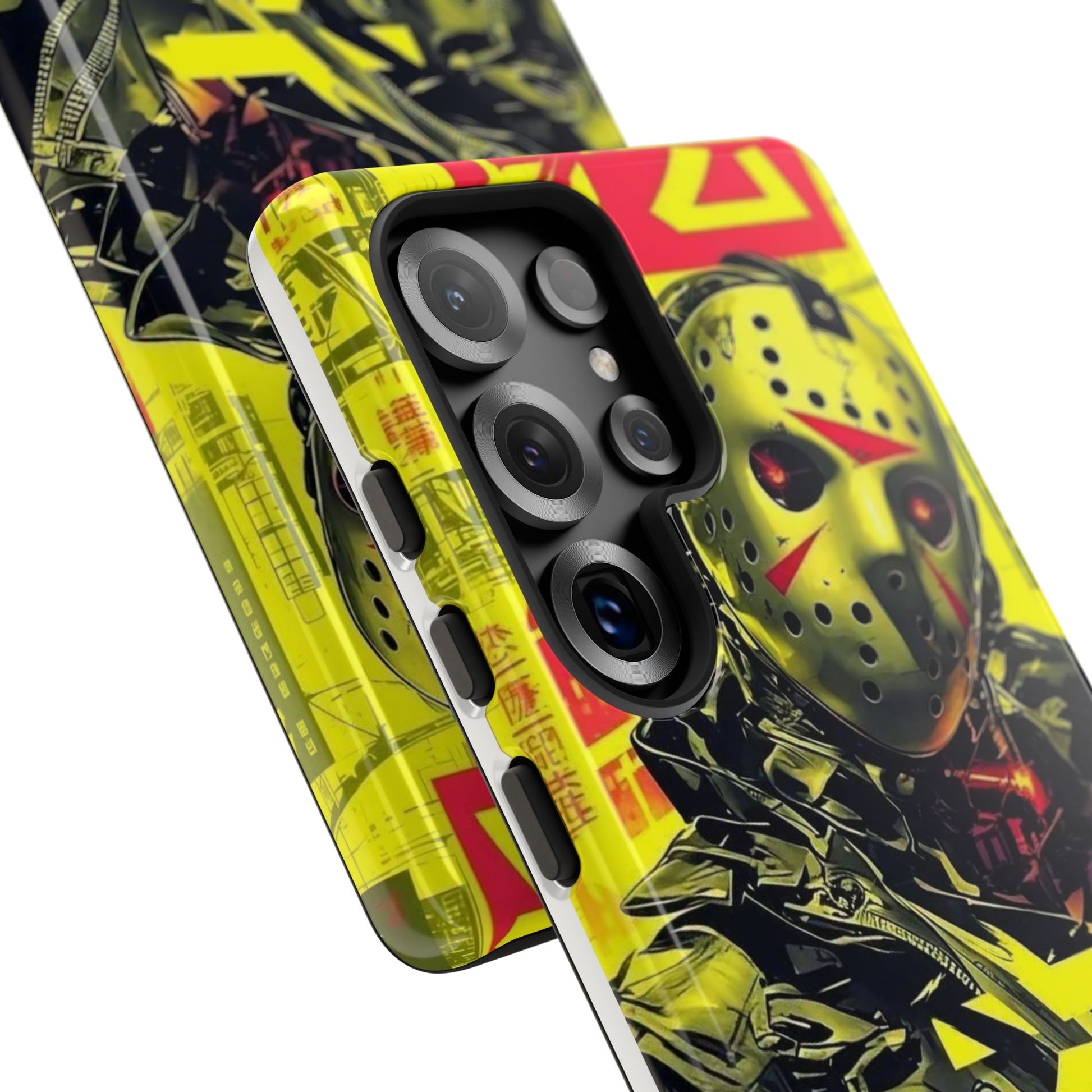 Cyberpunk X Jason Voorhees Tough Cases for iPhones, Samsung, and Pixel