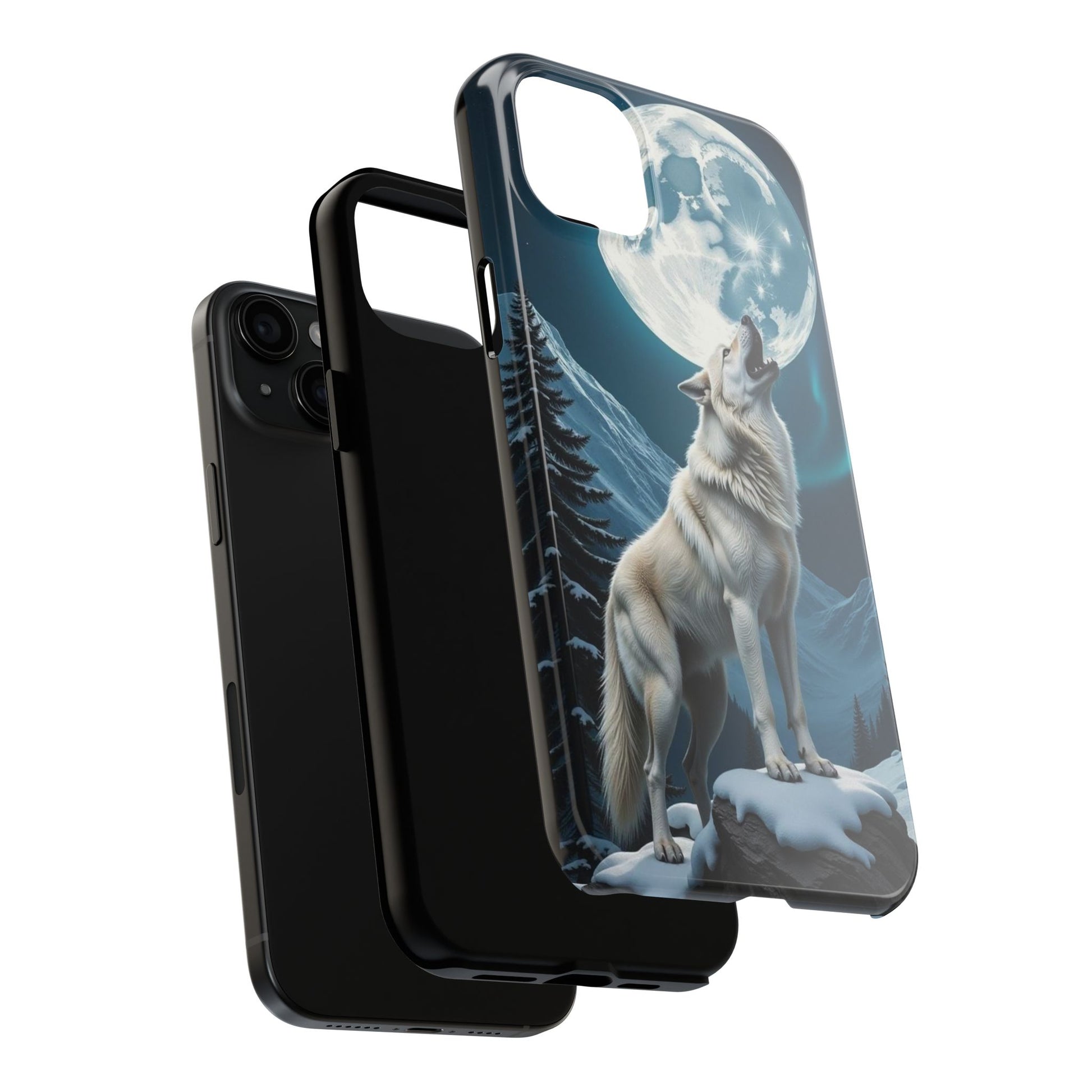 Howling Wolf Theme Phone Cases for iPhones & Samsung Phones
