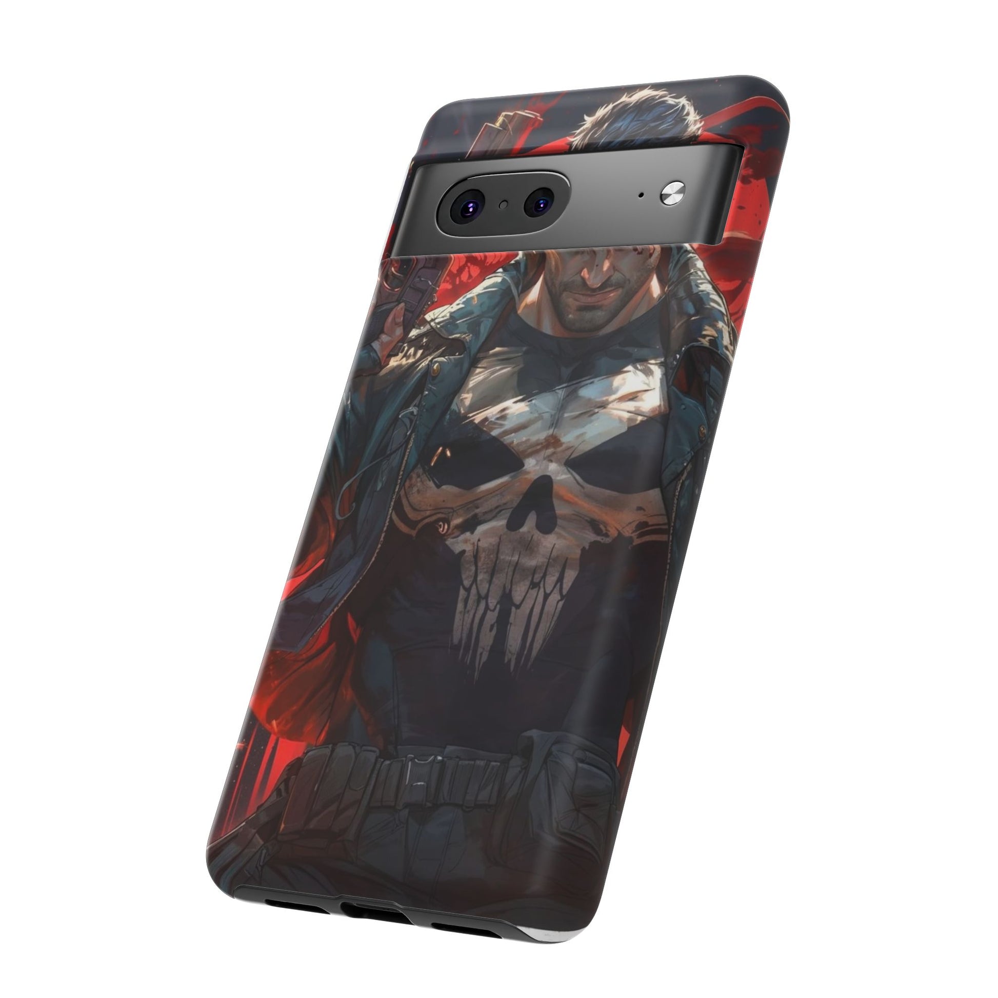 Punisher Tough Cases for iPhones, Samsung, and Pixel