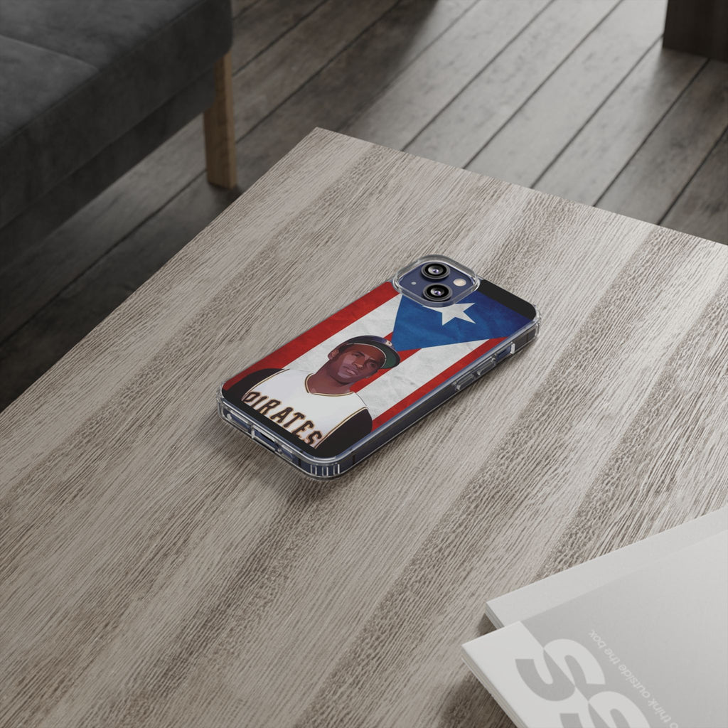 Puerto Rican Baseball Legend Clemente inspired Protective Iphone, Samsung case