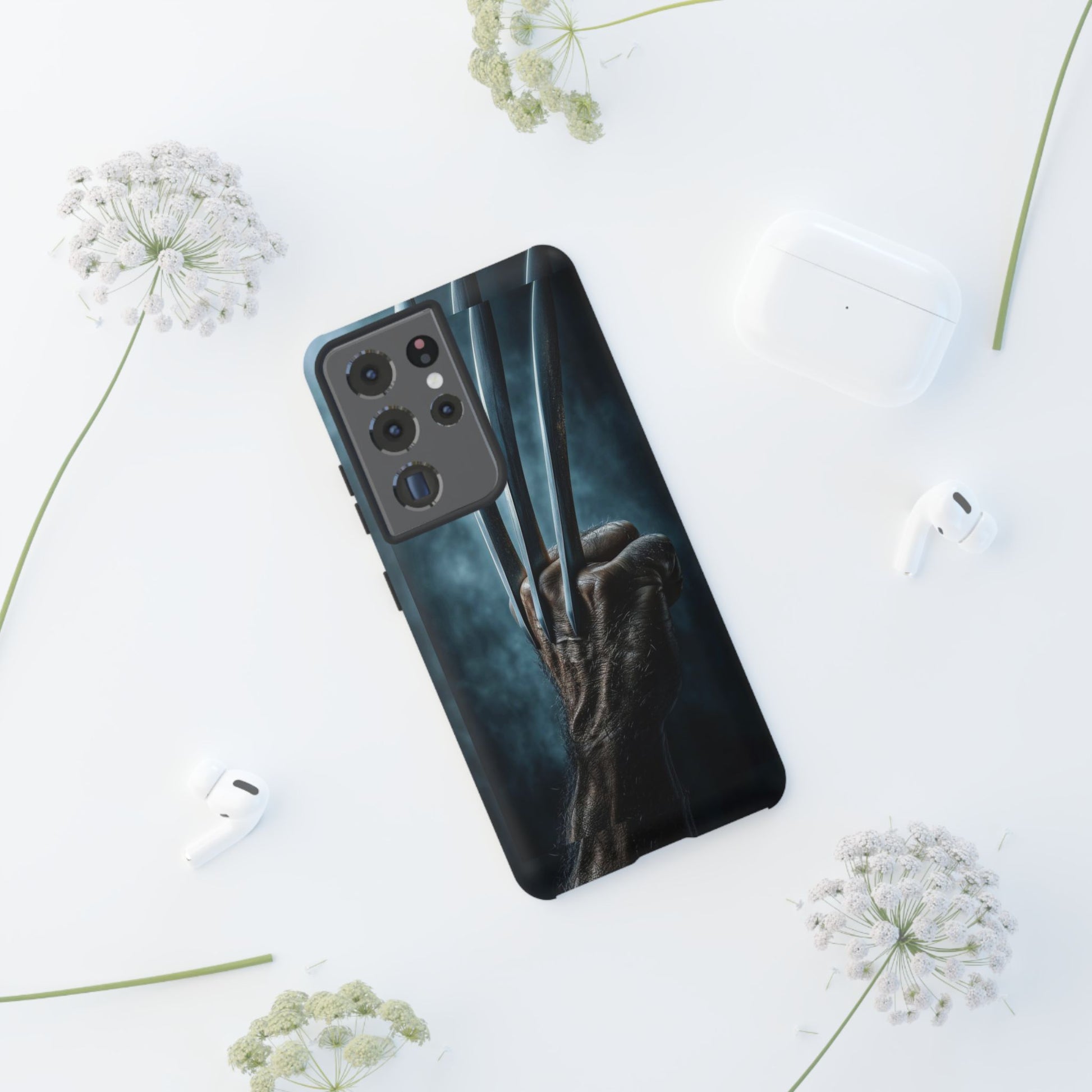 Logan's Claws Wolverine Tough Cases for iPhones, Samsung, and Pixel