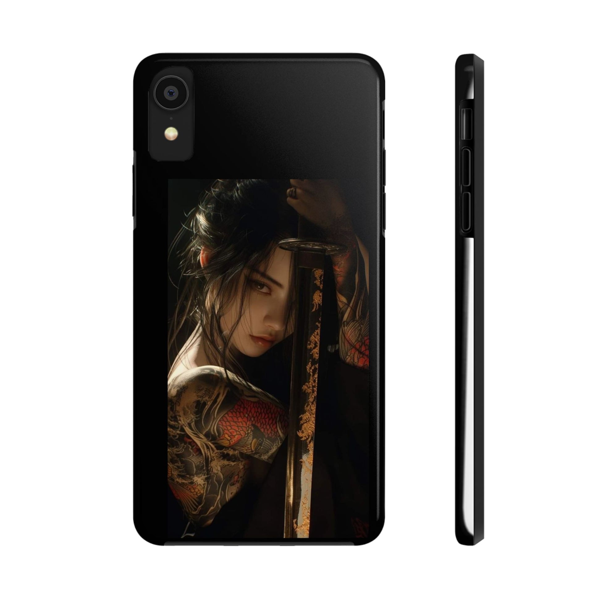 Samurai Female Warrior Design Phone Cases for iPhone & Samsung Galaxy Phones