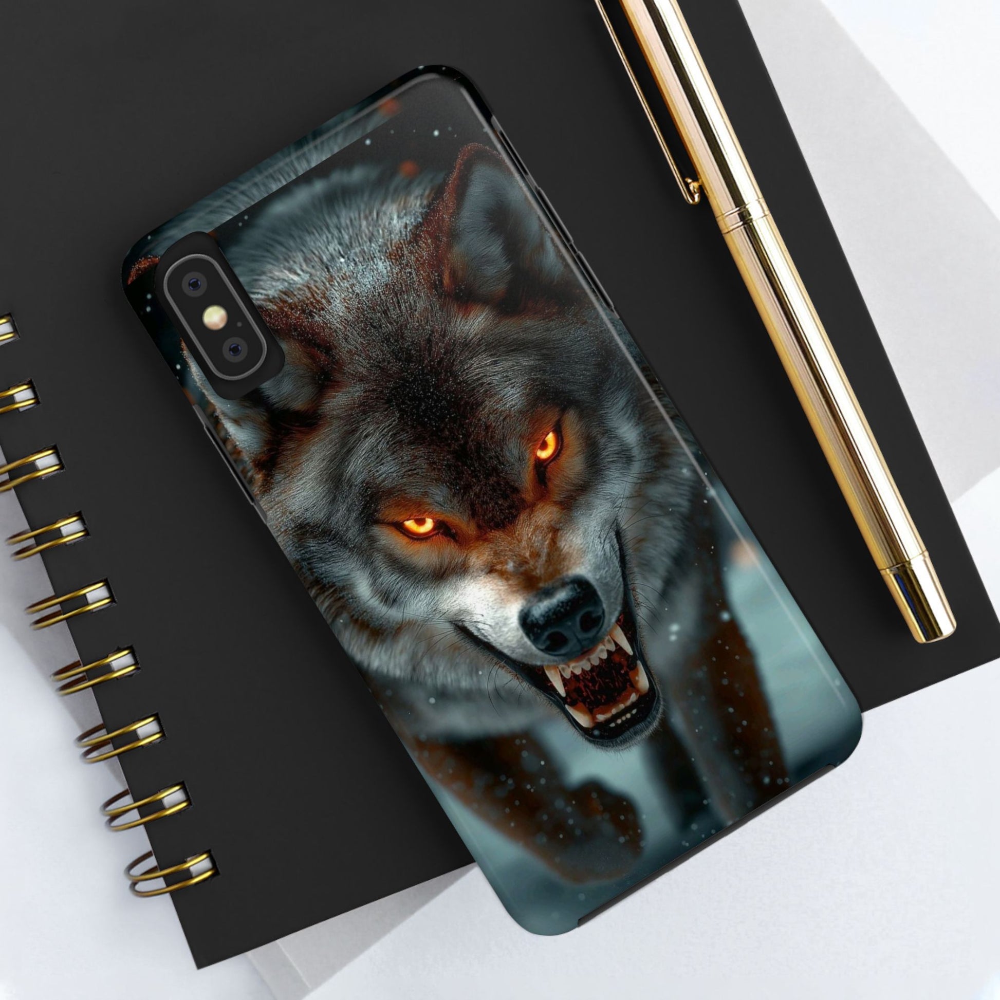 Alpha Male Wolf Themed Tough Phone Cases for Iphones & Samsung Phones