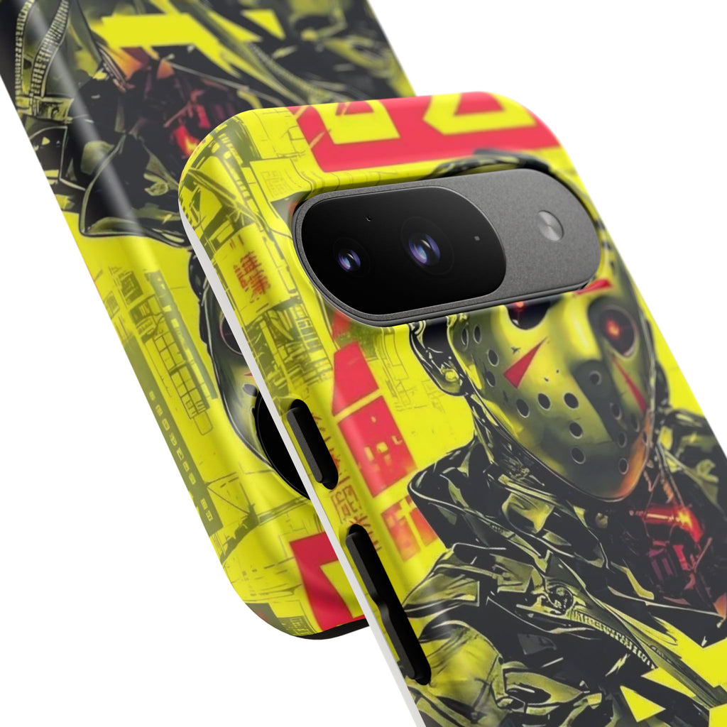 Cyberpunk X Jason Voorhees Tough Cases for iPhones, Samsung, and Pixel