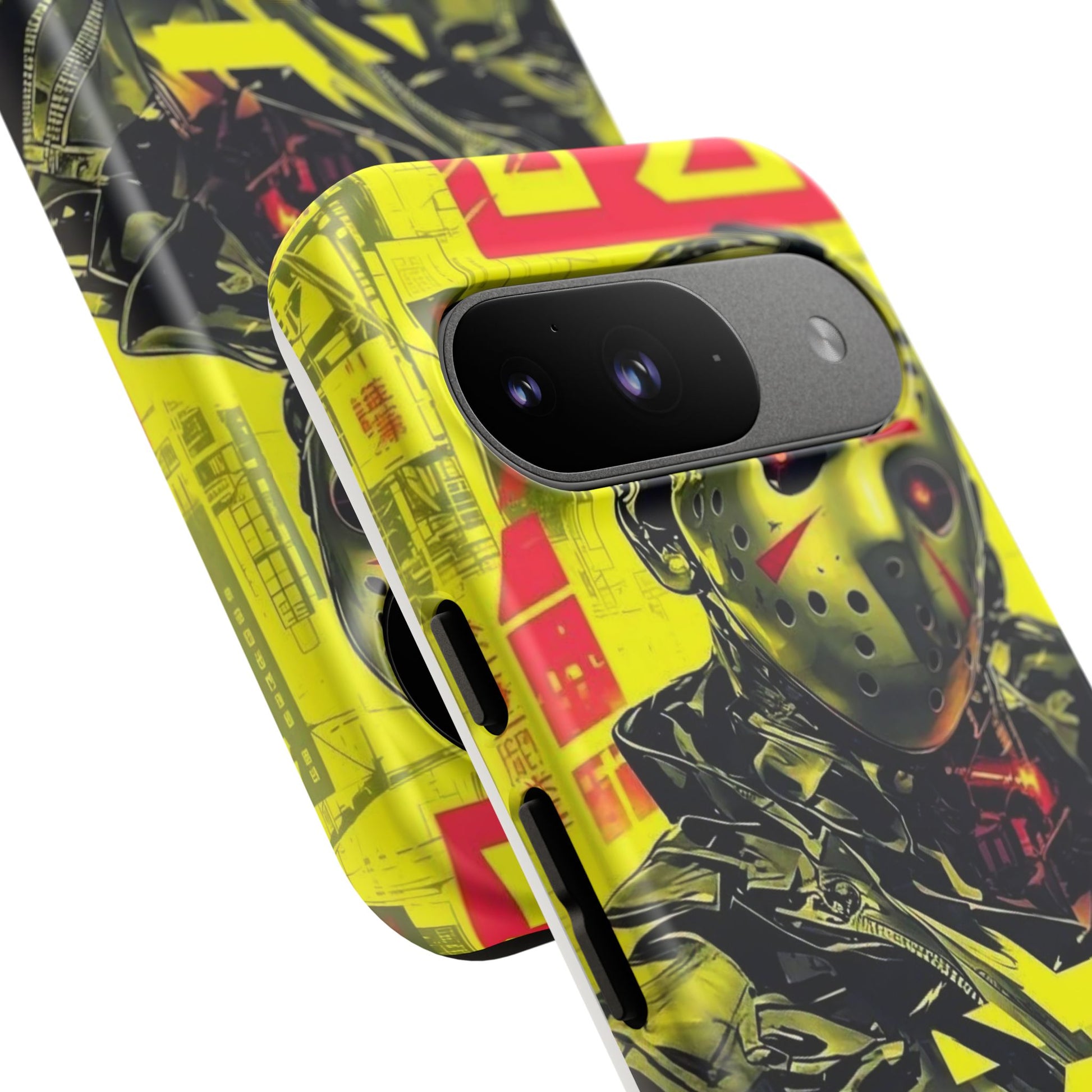 Cyberpunk X Jason Voorhees Tough Cases for iPhones, Samsung, and Pixel
