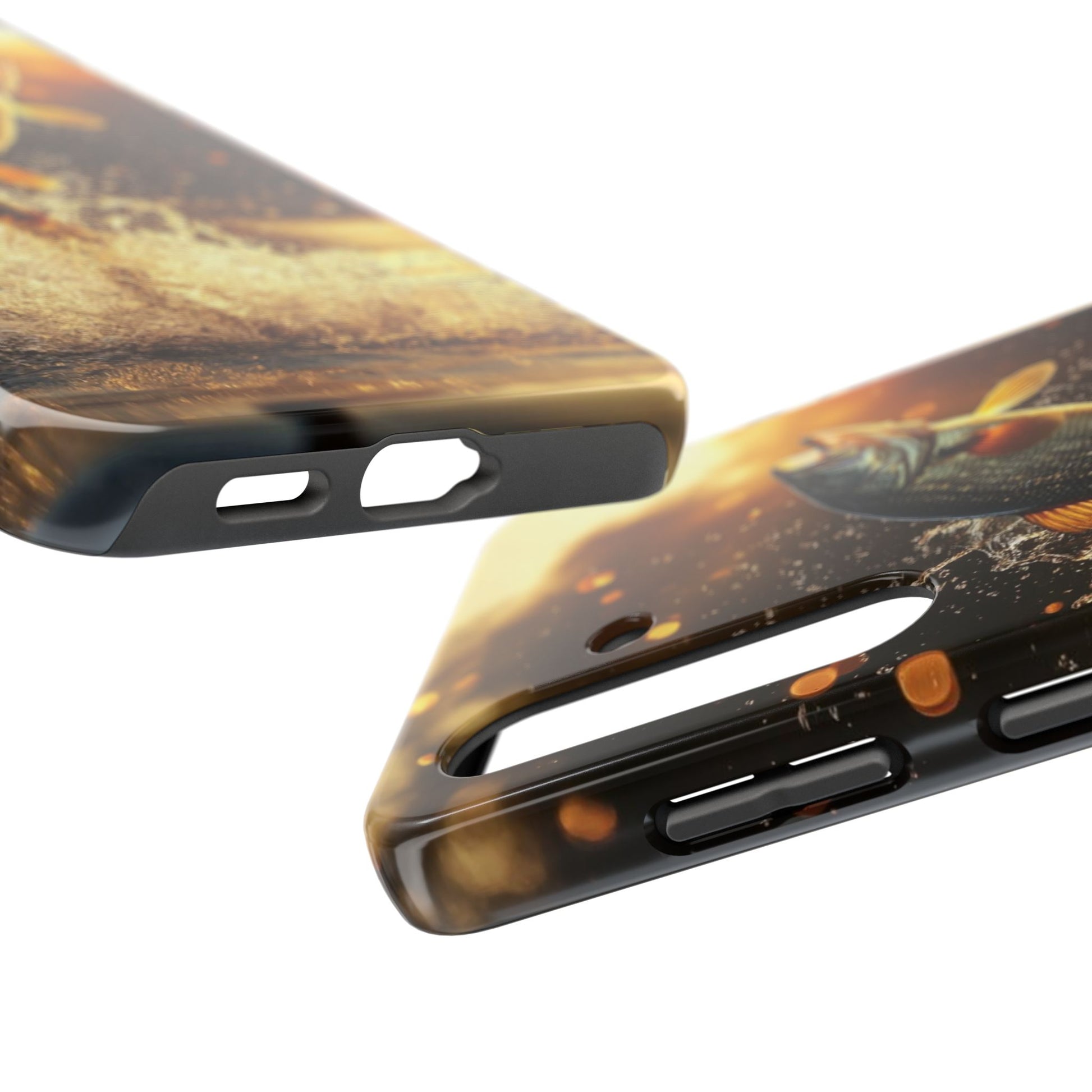 Jumping Bass Fish Theme Phone Cases for iPhones & Samsung Phones