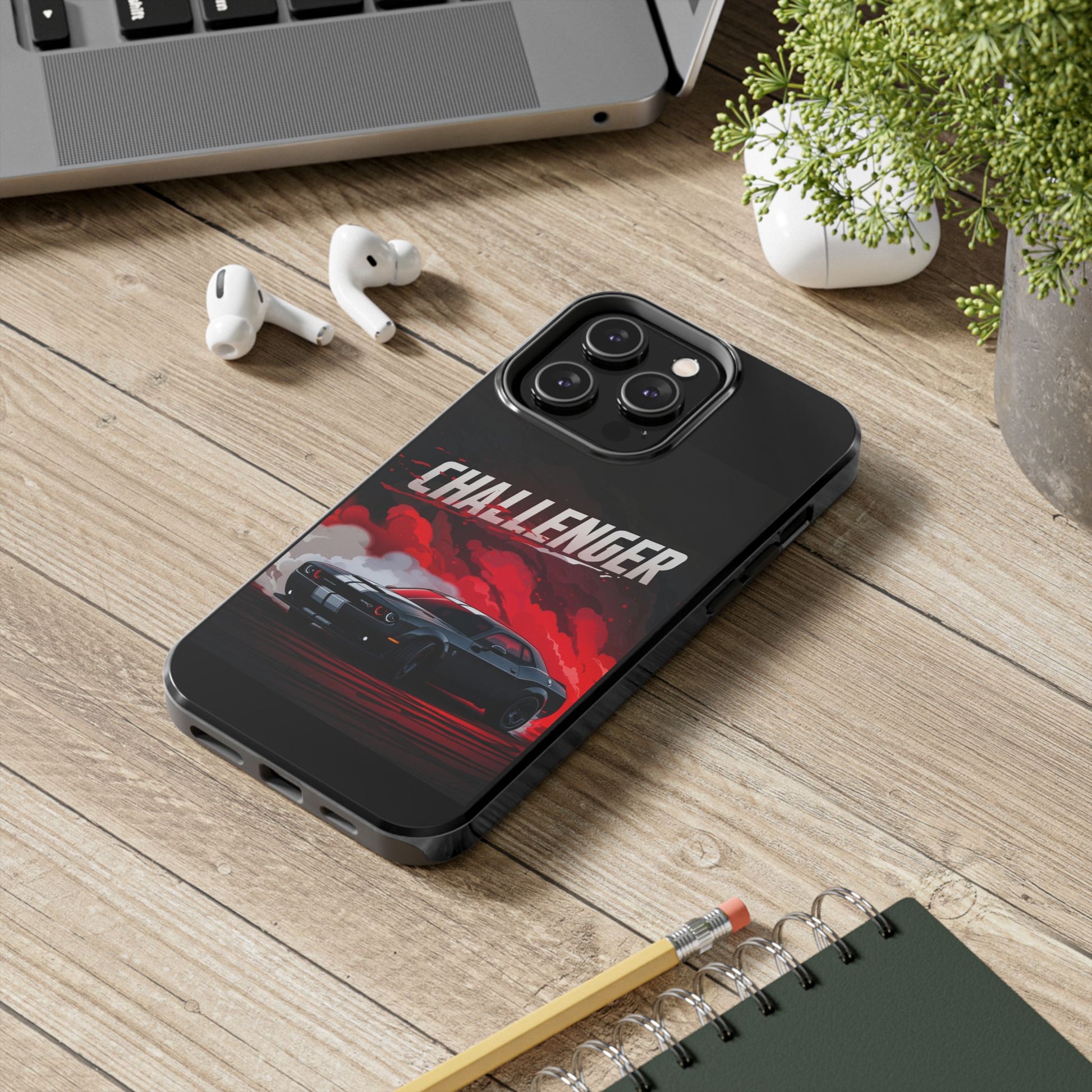 Dodge Challenger Muscle Car Hellcat Tough Phone Cases for Iphones & Samsung Phones Durable