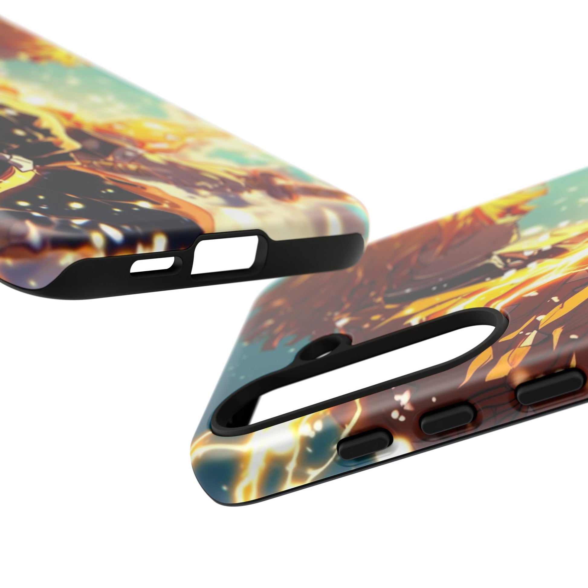 Demon Slayer Zenitsu Anime Theme Phone Case, Tough Cases for iPhones, Samsung, and Pixel