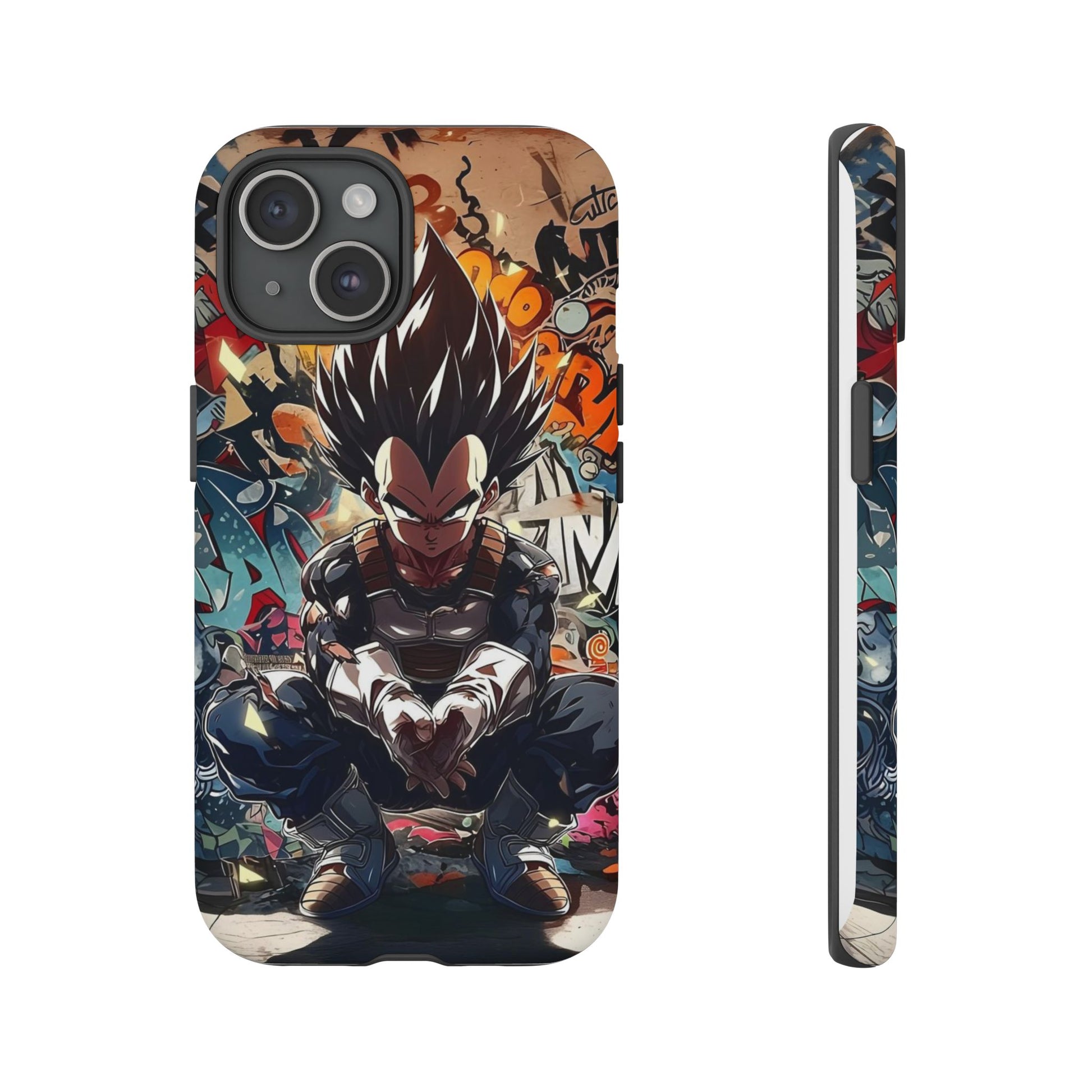 Anime Vegeta Dragon ball Z Tough Cases for iPhones, Samsung, and Pixel