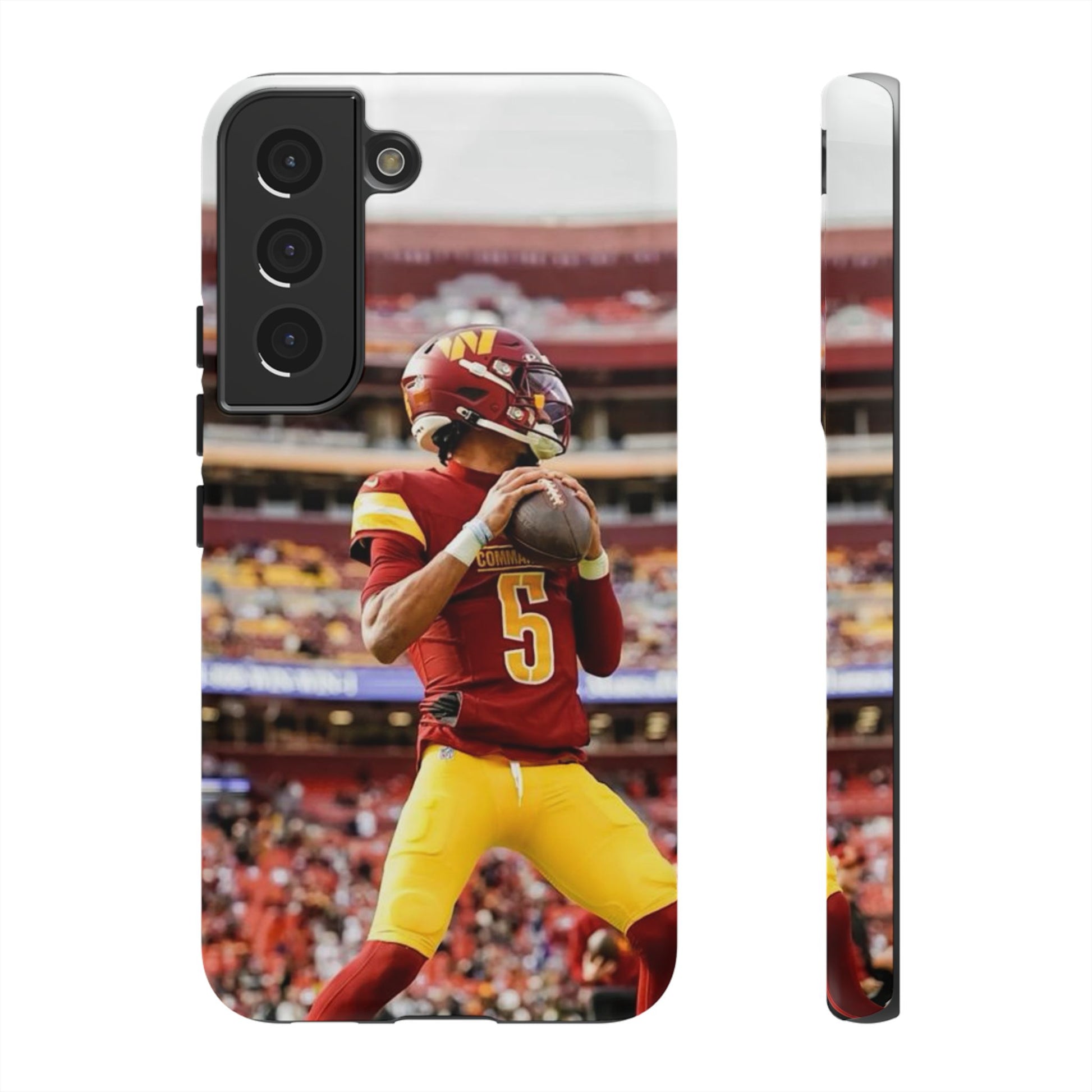 Jayden Daniels Washington Football Tough Cases for iPhones, Samsung, and Pixel