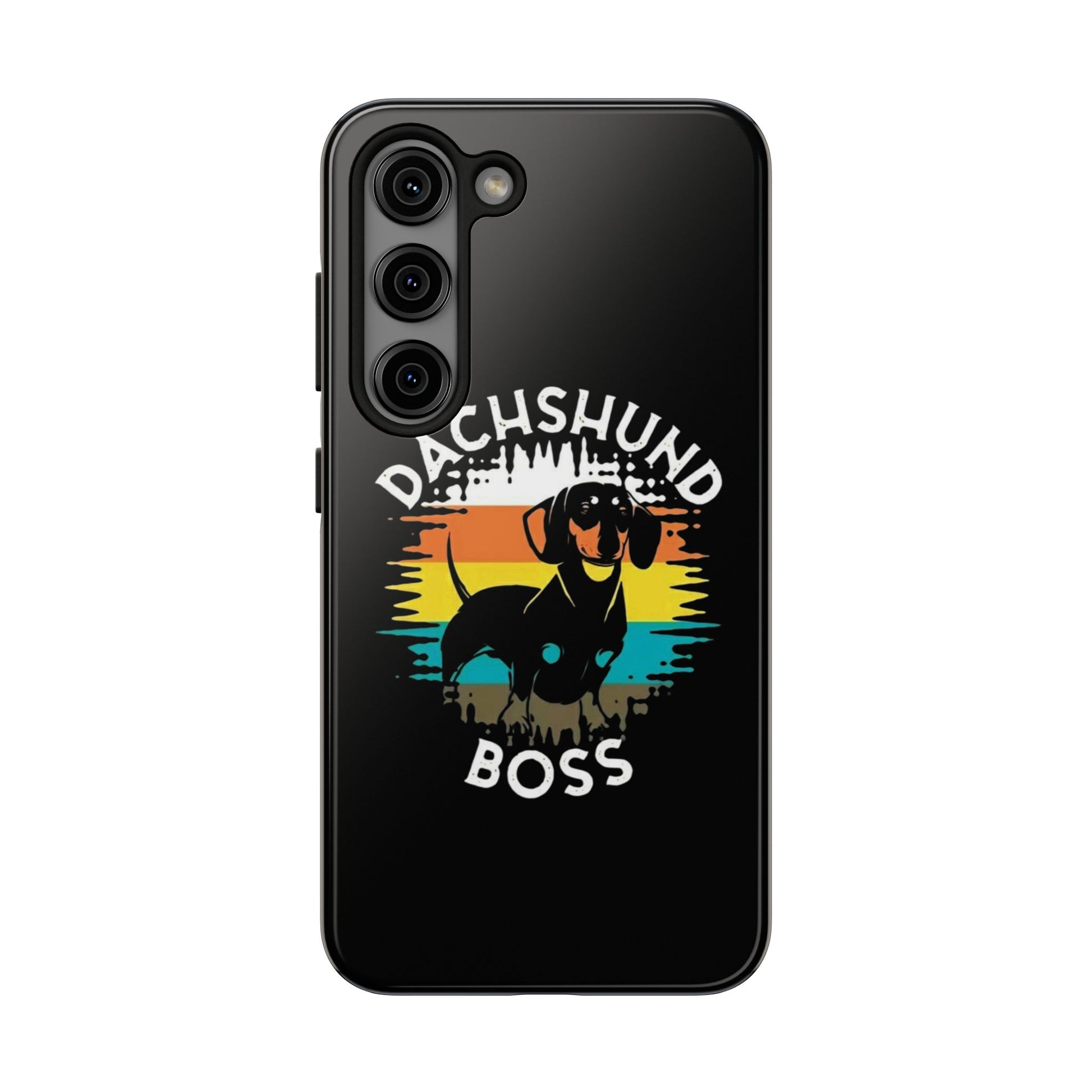 Dachshund Boss Theme Phone Cases for iPhones & Samsung Phones
