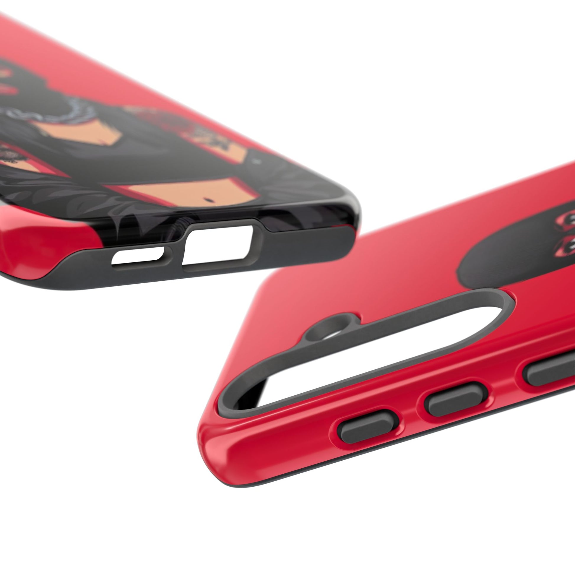 Thug Girl Red Design Tough Cases for iPhones, Samsung, and Pixel