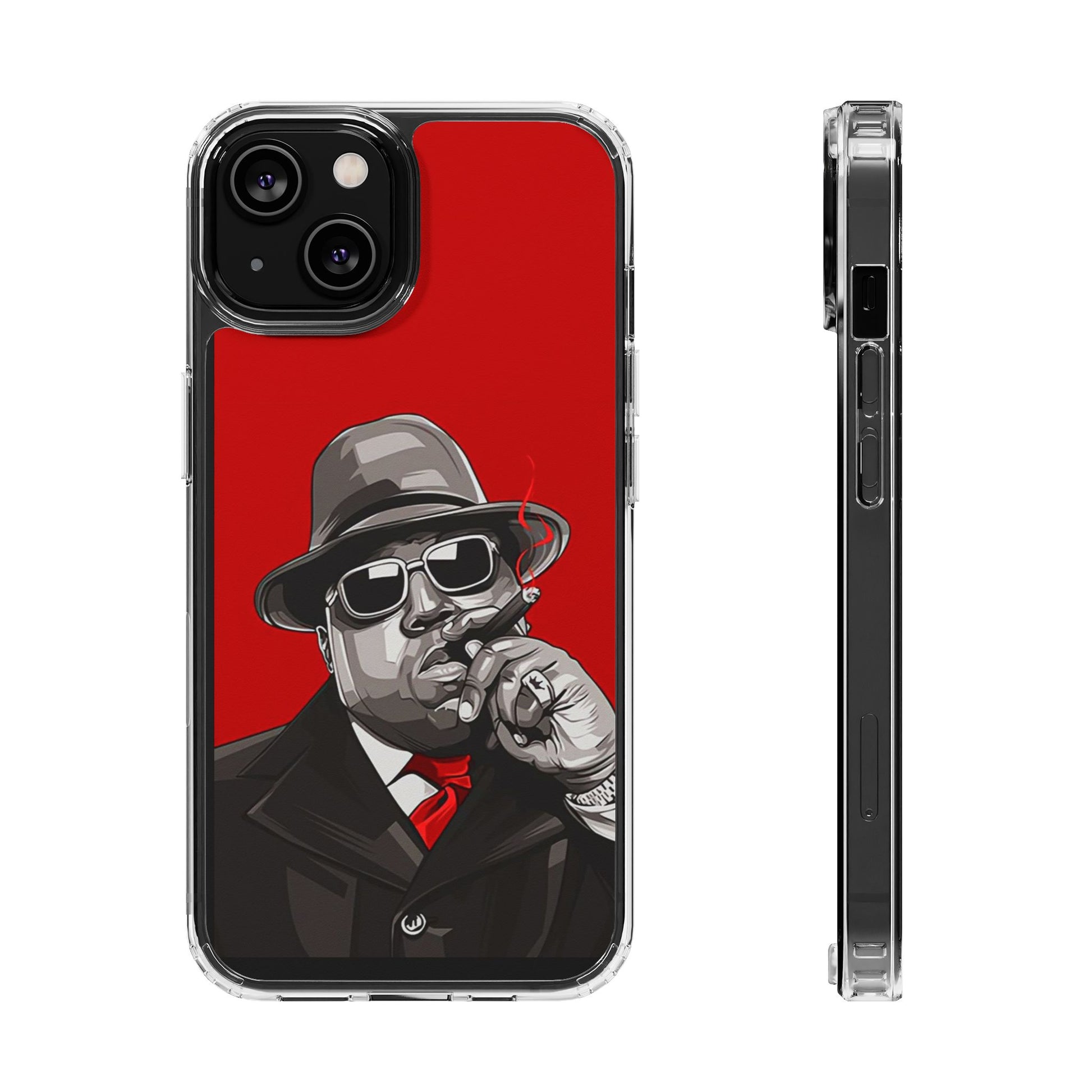 Big Poppa Hip Hop Design for Select Iphones and Samsung, Clear Cover,
