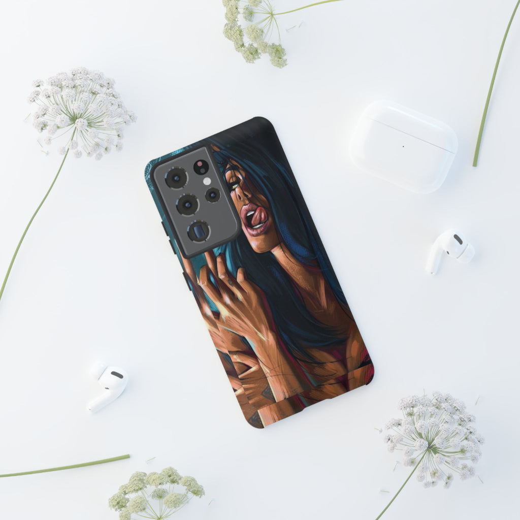 Tough Girl Theme Urban Design Cases for iPhones, Samsung, and Pixel