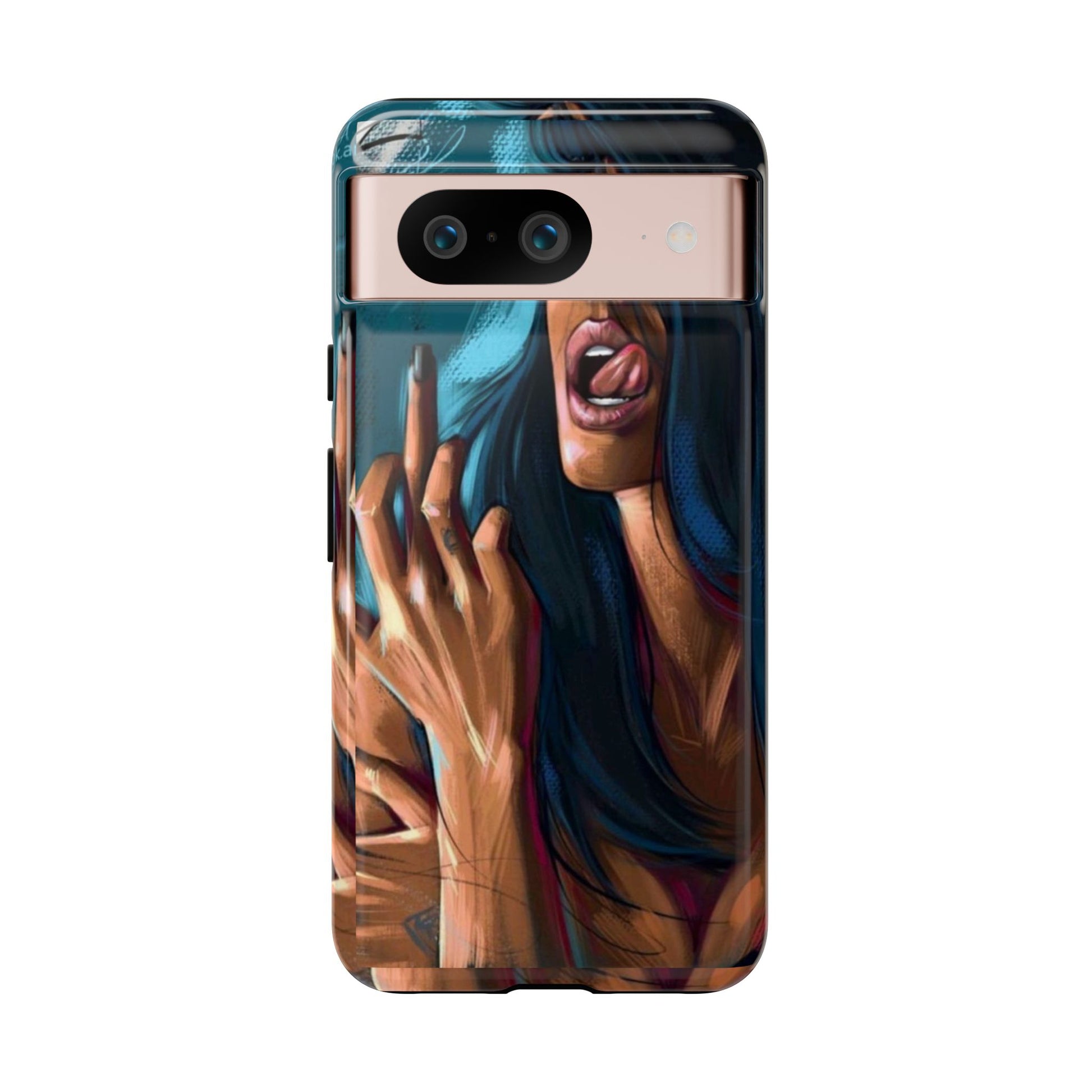 Tough Girl Theme Urban Design Cases for iPhones, Samsung, and Pixel