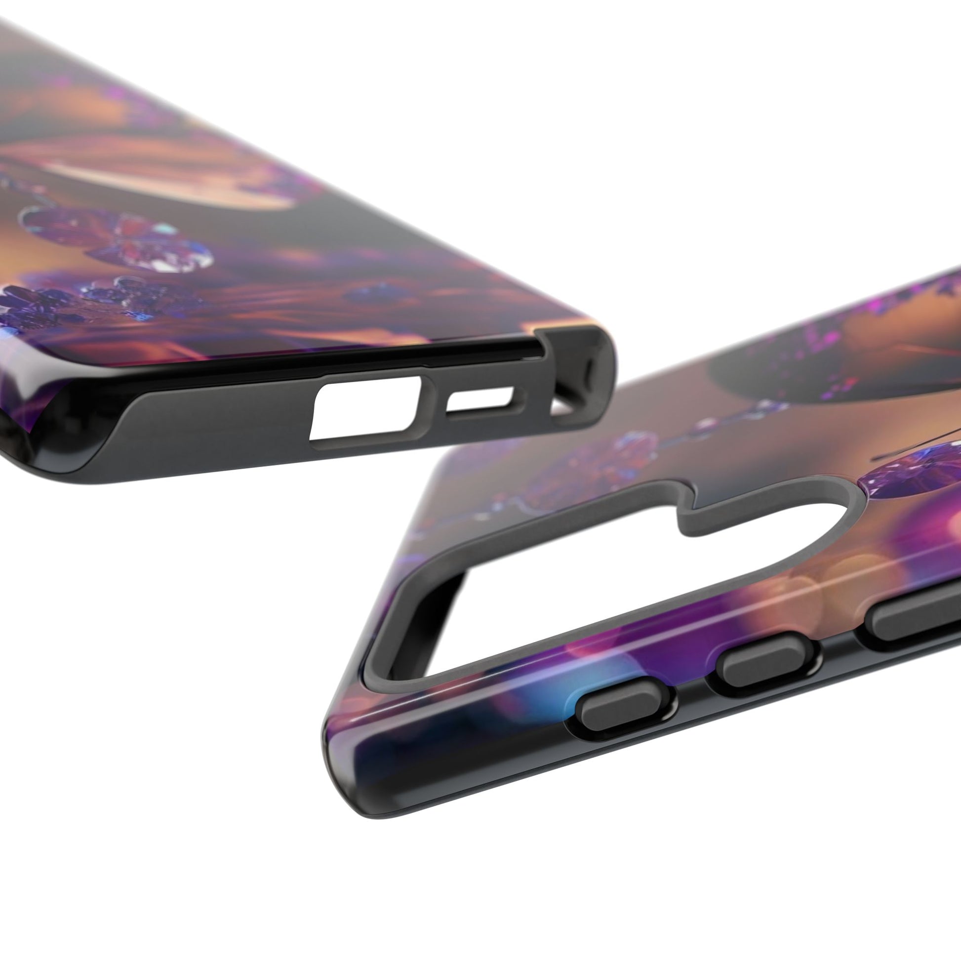 Purple Butterfly Tough Cases for iPhones, Samsung, and Pixel