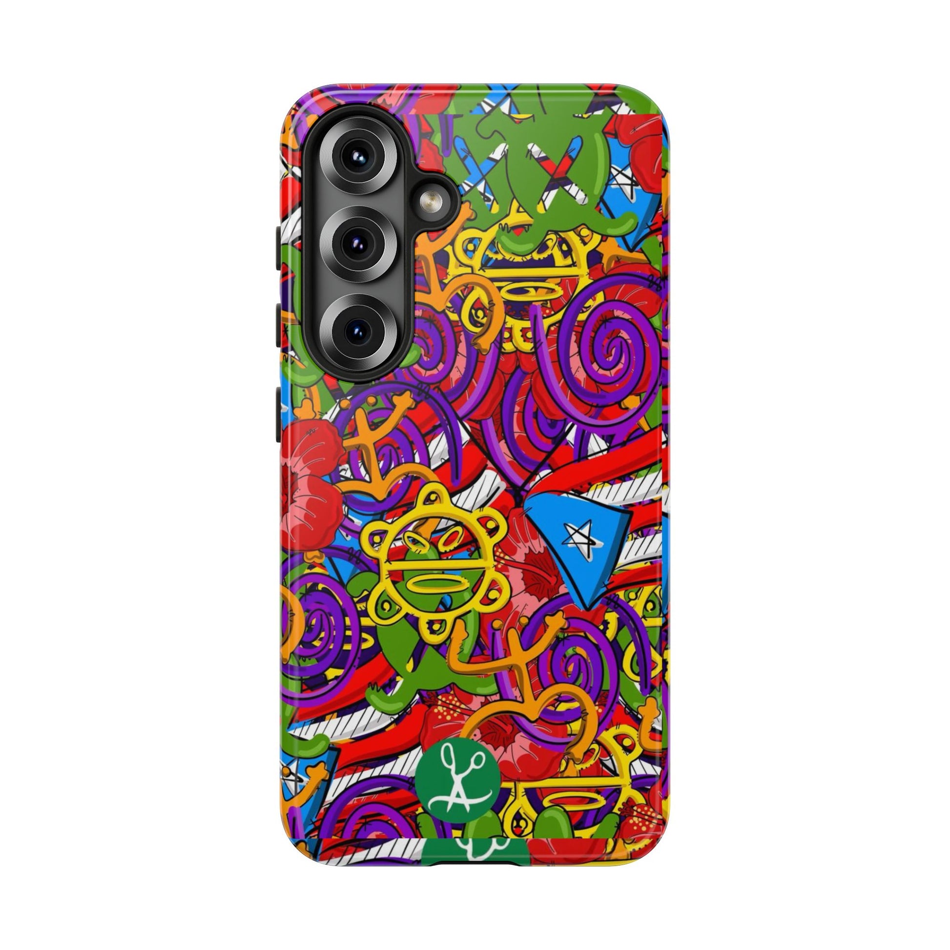 Puerto Rico Taino Tribal Art Tough Cases for iPhones, Samsung, and Pixel