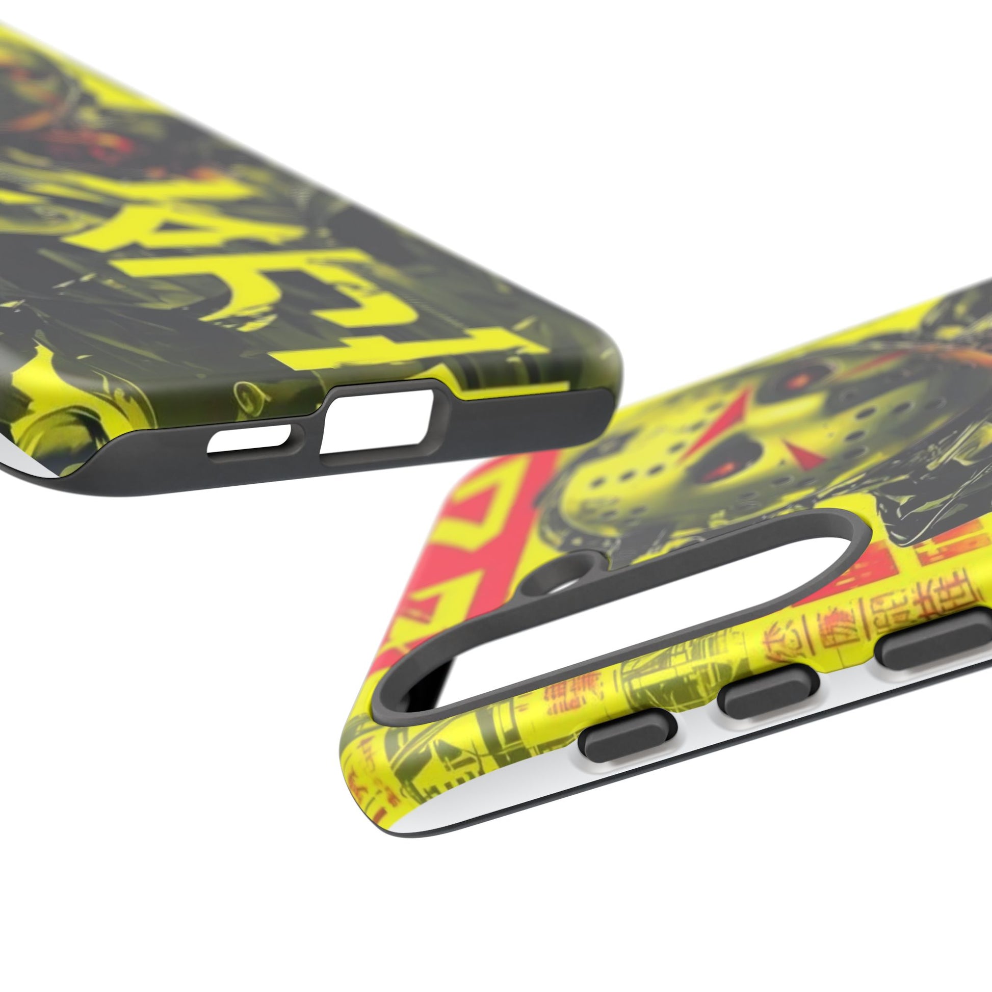 Cyberpunk X Jason Voorhees Tough Cases for iPhones, Samsung, and Pixel